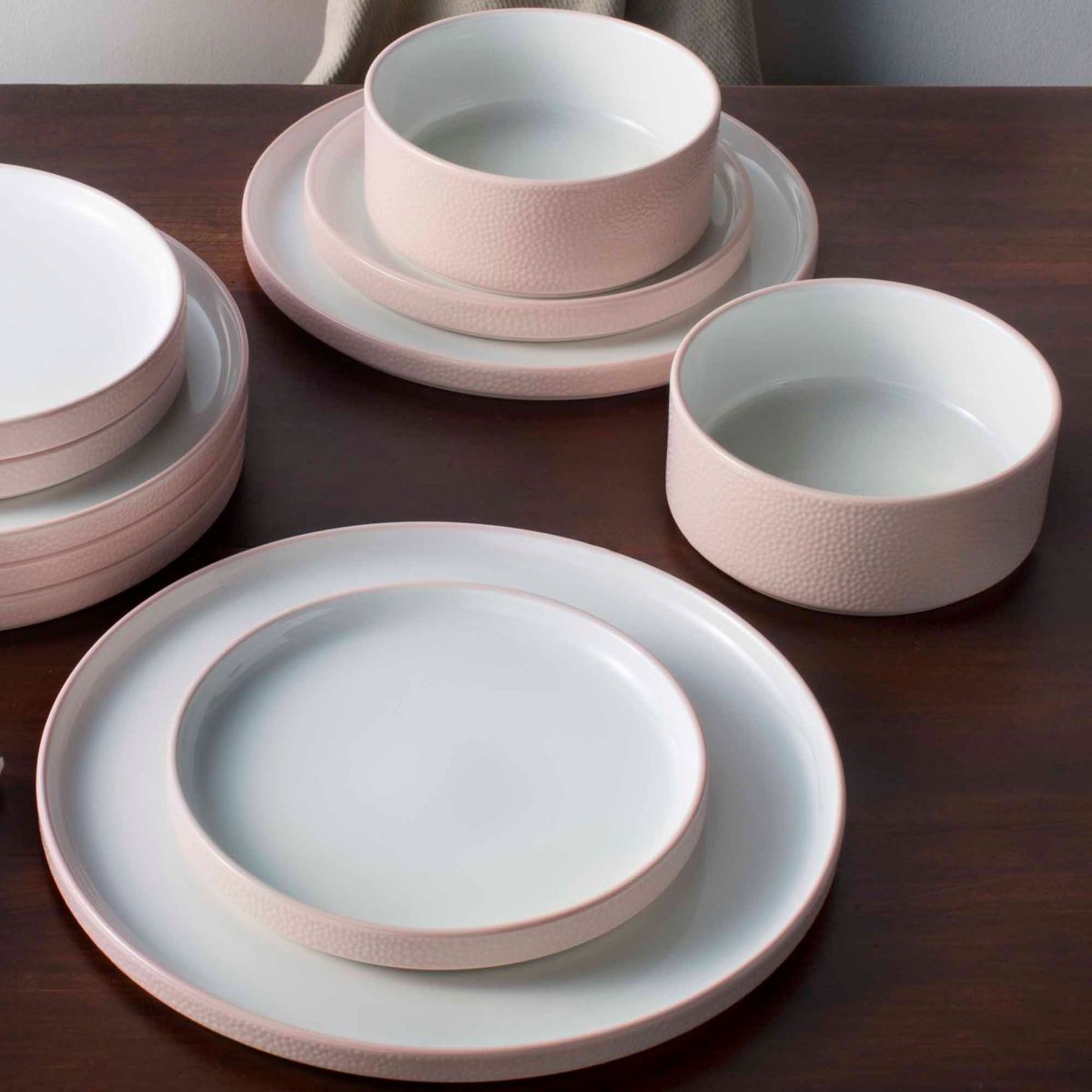 Colortex Stone Set Of 4 Stax Salad Plates, 7-1/2"