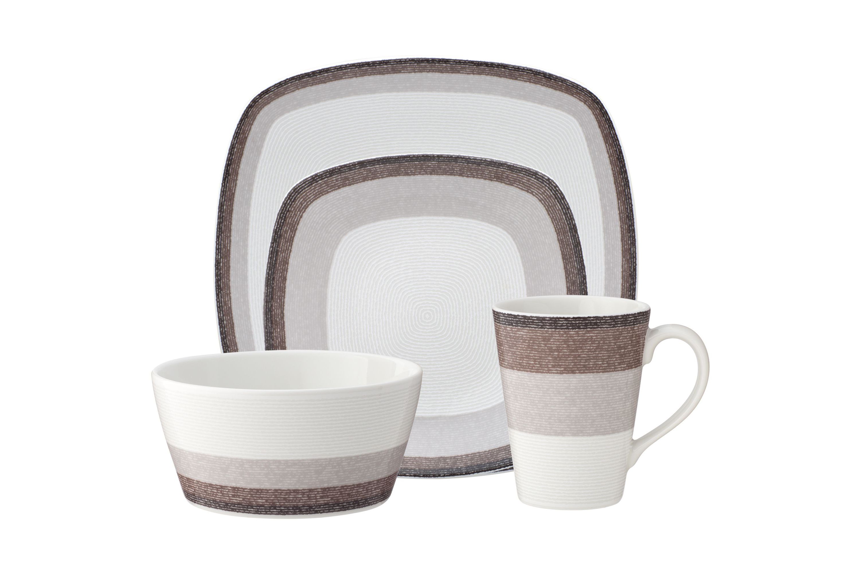 Colorscapes Layers 4-Piece Square Place Setting
