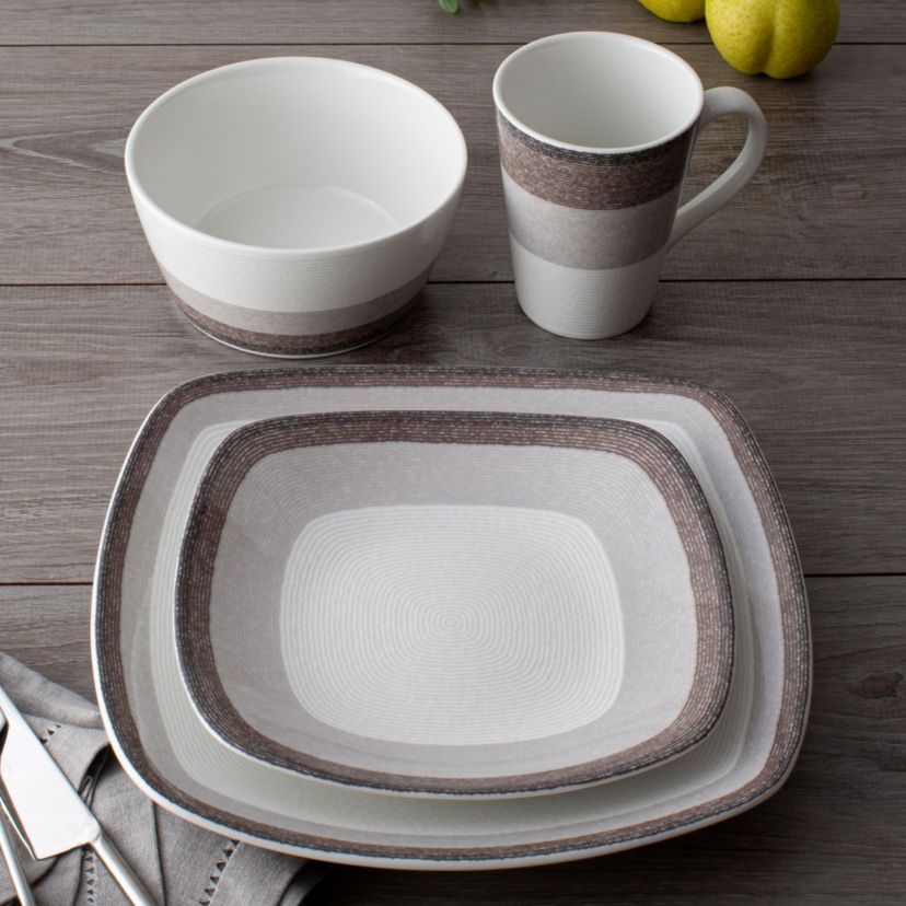 Colorscapes Layers 4-Piece Square Place Setting