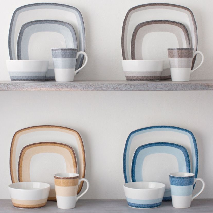Colorscapes Layers 4-Piece Square Place Setting