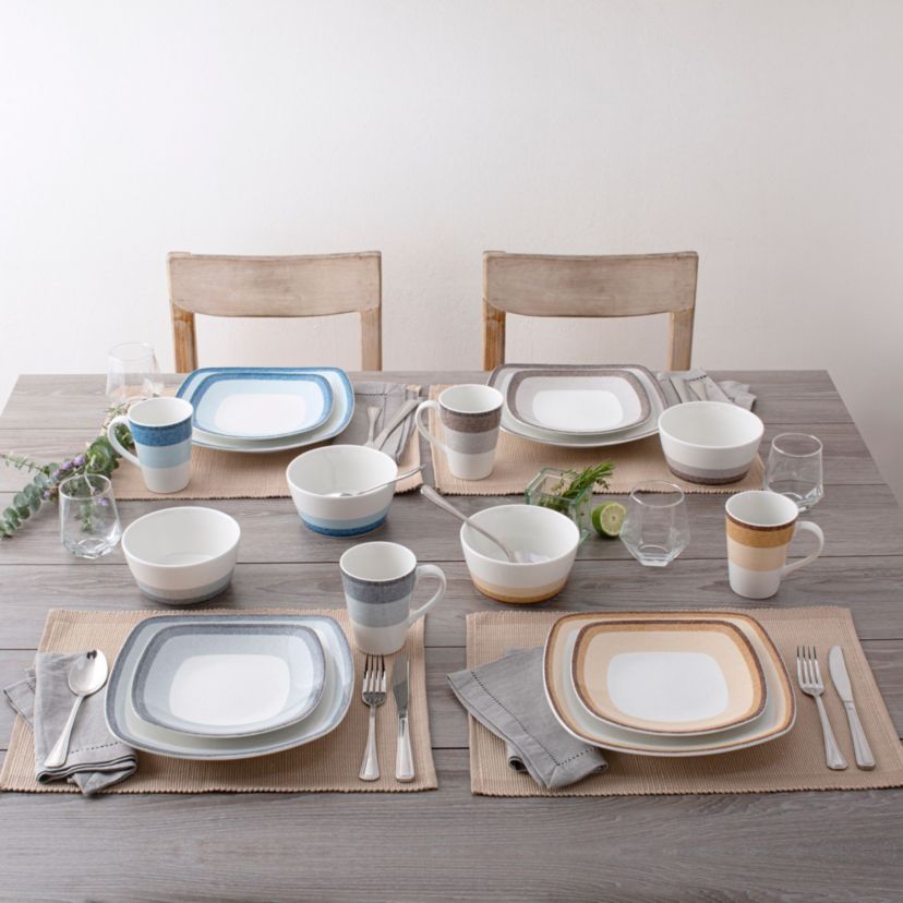 Colorscapes Layers 4-Piece Square Place Setting