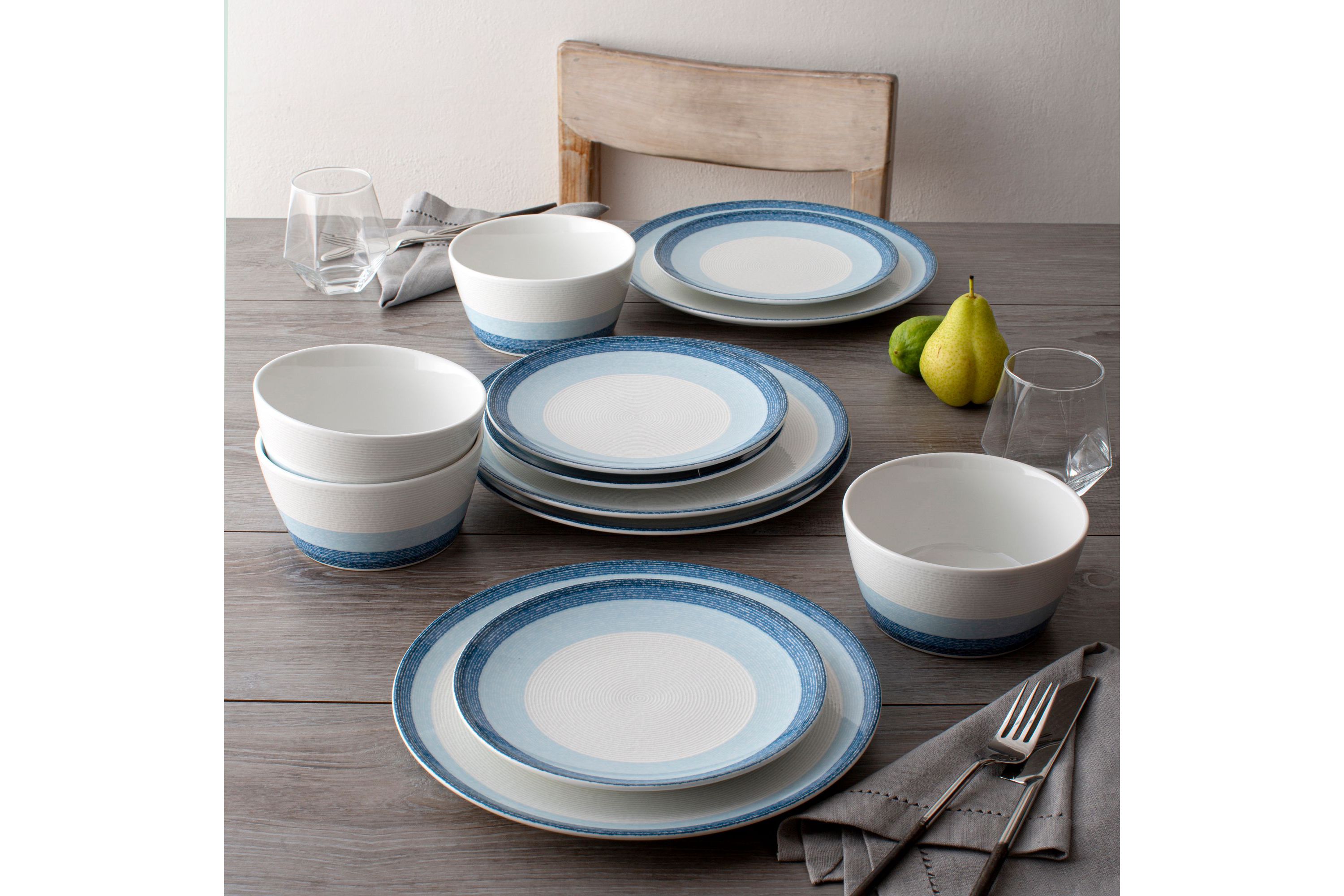 Colorscapes Layers Set Of 4 Cereal Bowls, 6", 25 Oz.