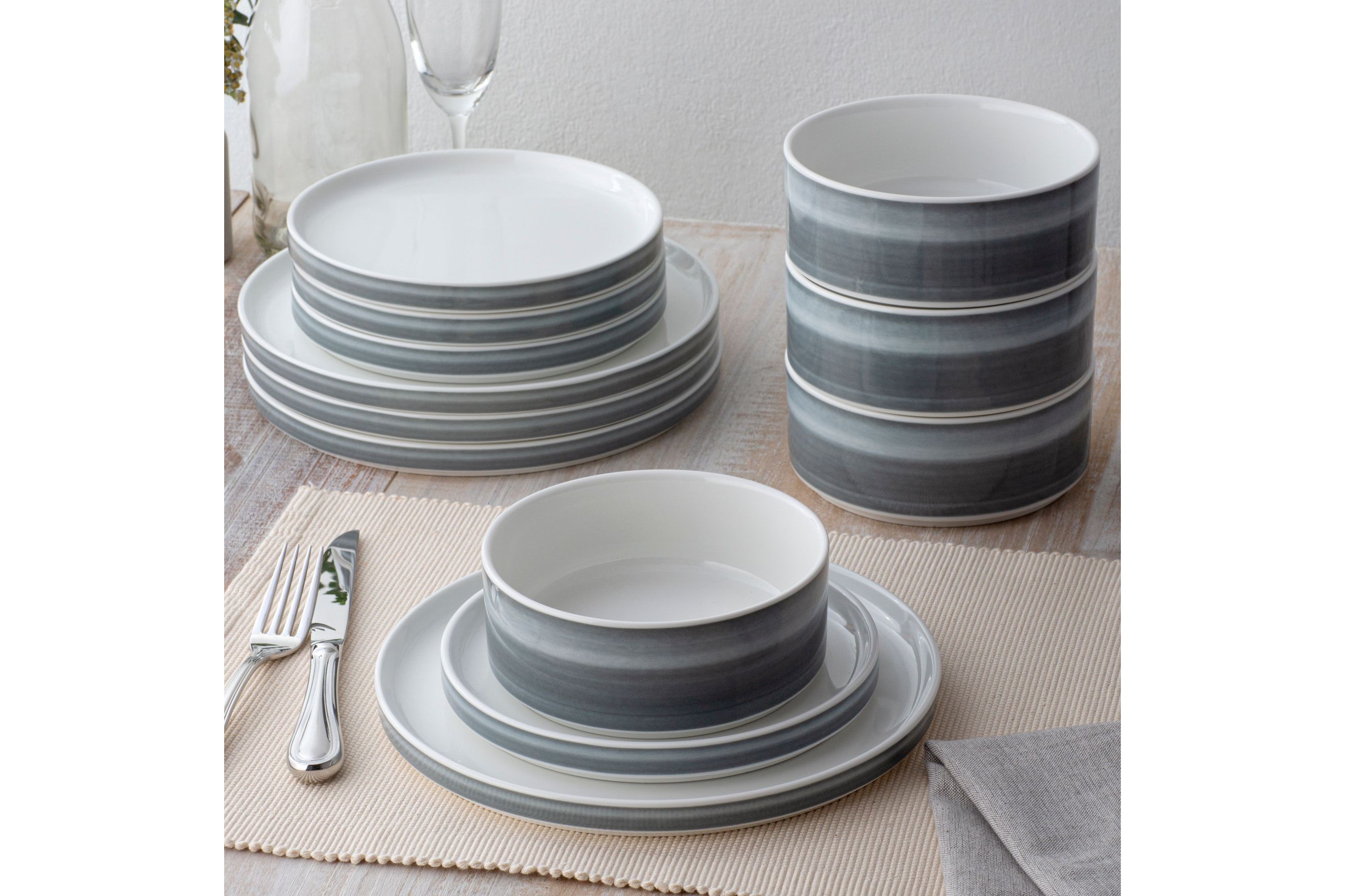 Colorstax Ombre Set Of 4 Stax Cereal Bowls, 6", 20 Oz.