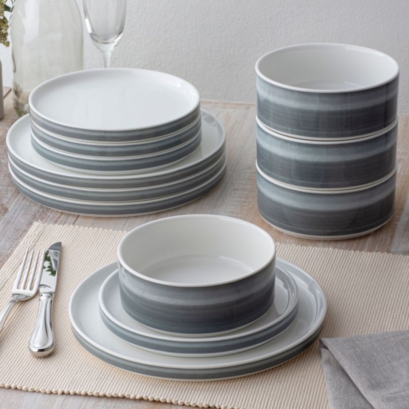 Colorstax Ombre Set Of 4 Stax Salad Plates, 7-1/2"