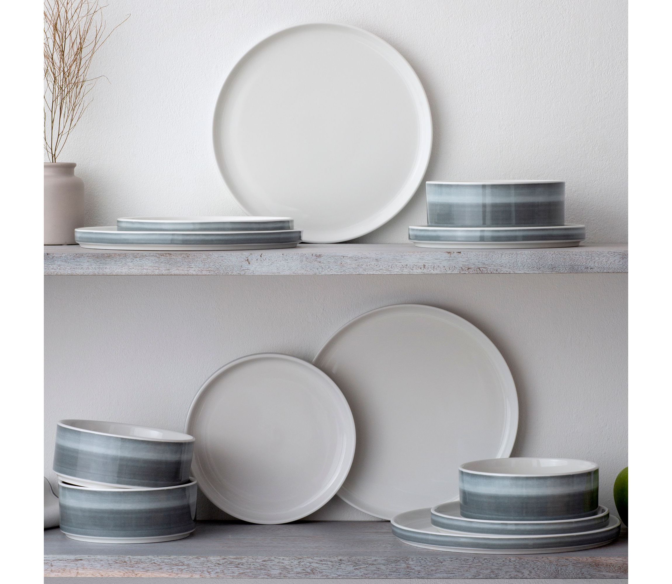 Colorstax Ombre Set Of 4 Stax Salad Plates, 7-1/2"