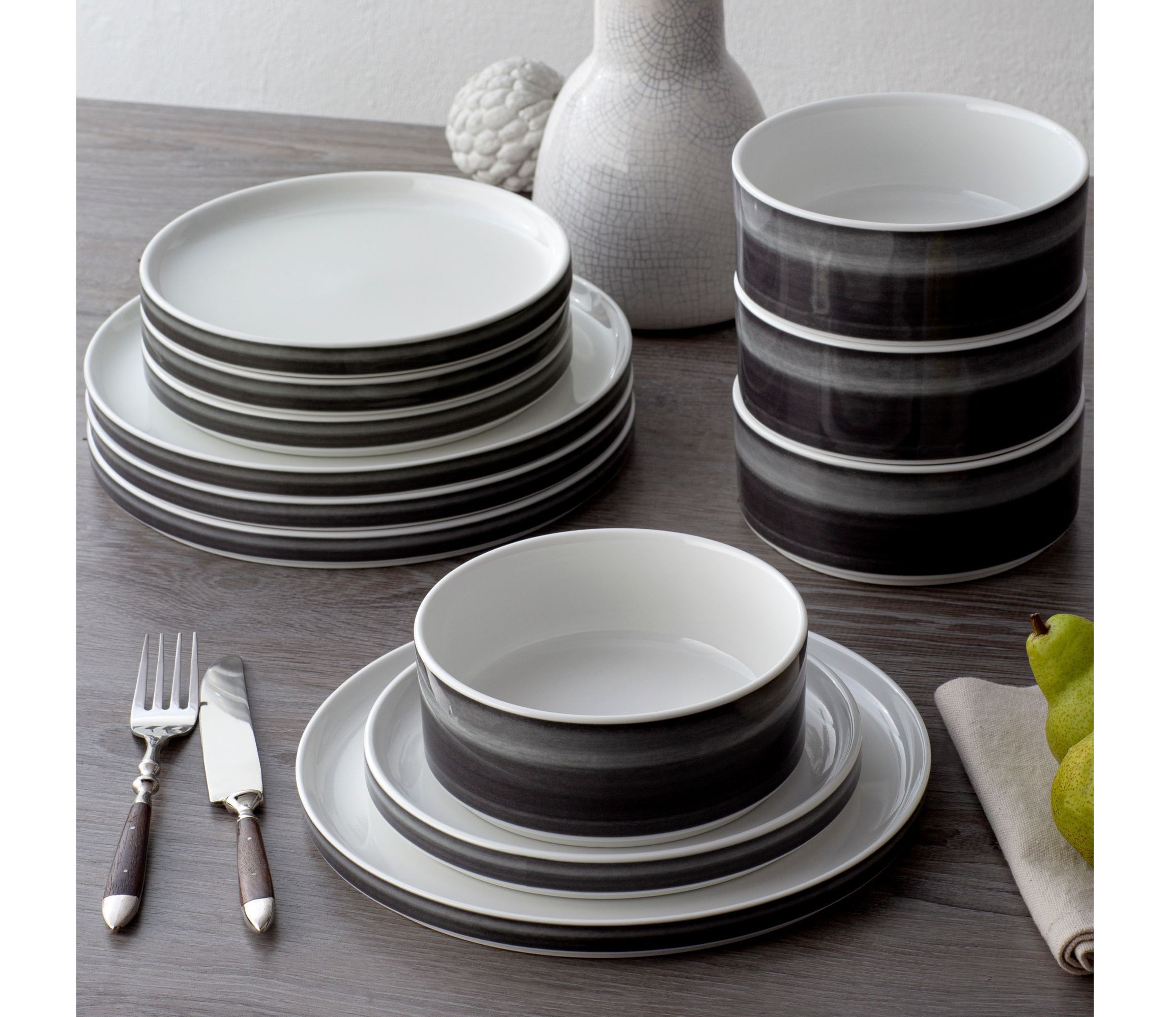 Colorstax Ombre Set Of 4 Stax Dinner Plates, 9-3/4"