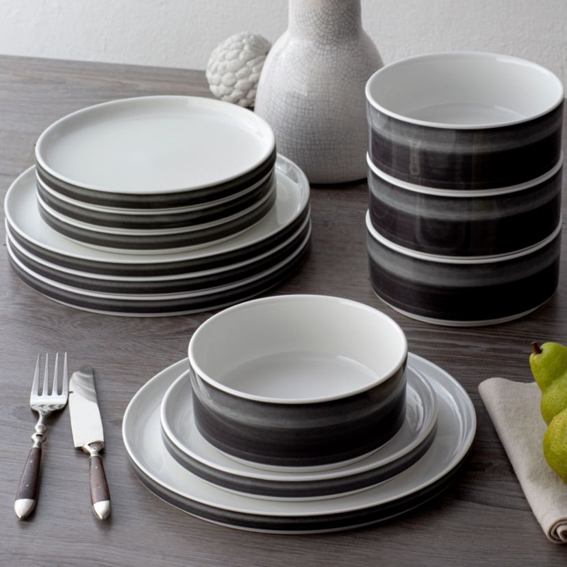 Colorstax Ombre Set Of 4 Stax Dinner Plates, 9-3/4"