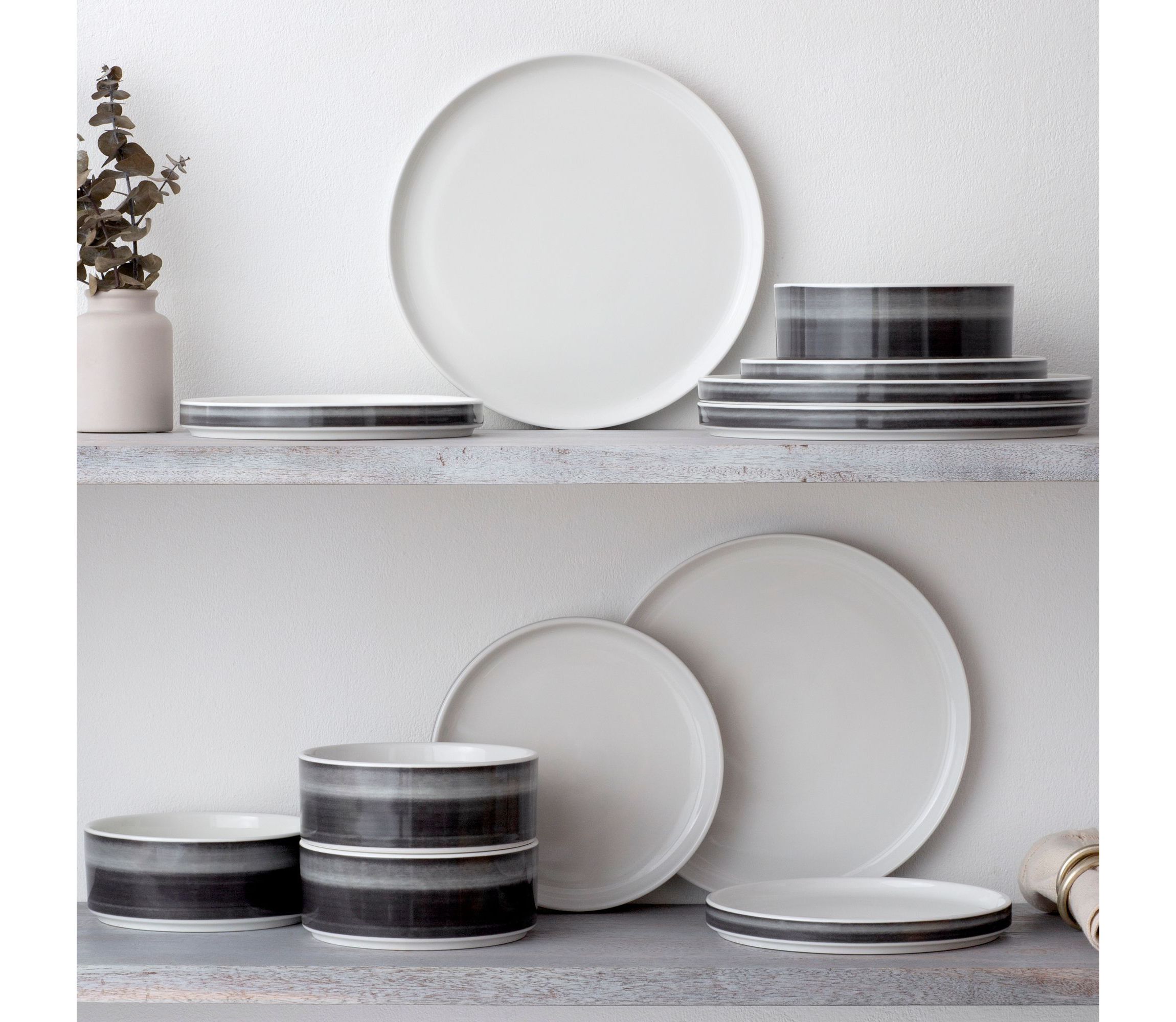 Colorstax Ombre Set Of 4 Stax Dinner Plates, 9-3/4"