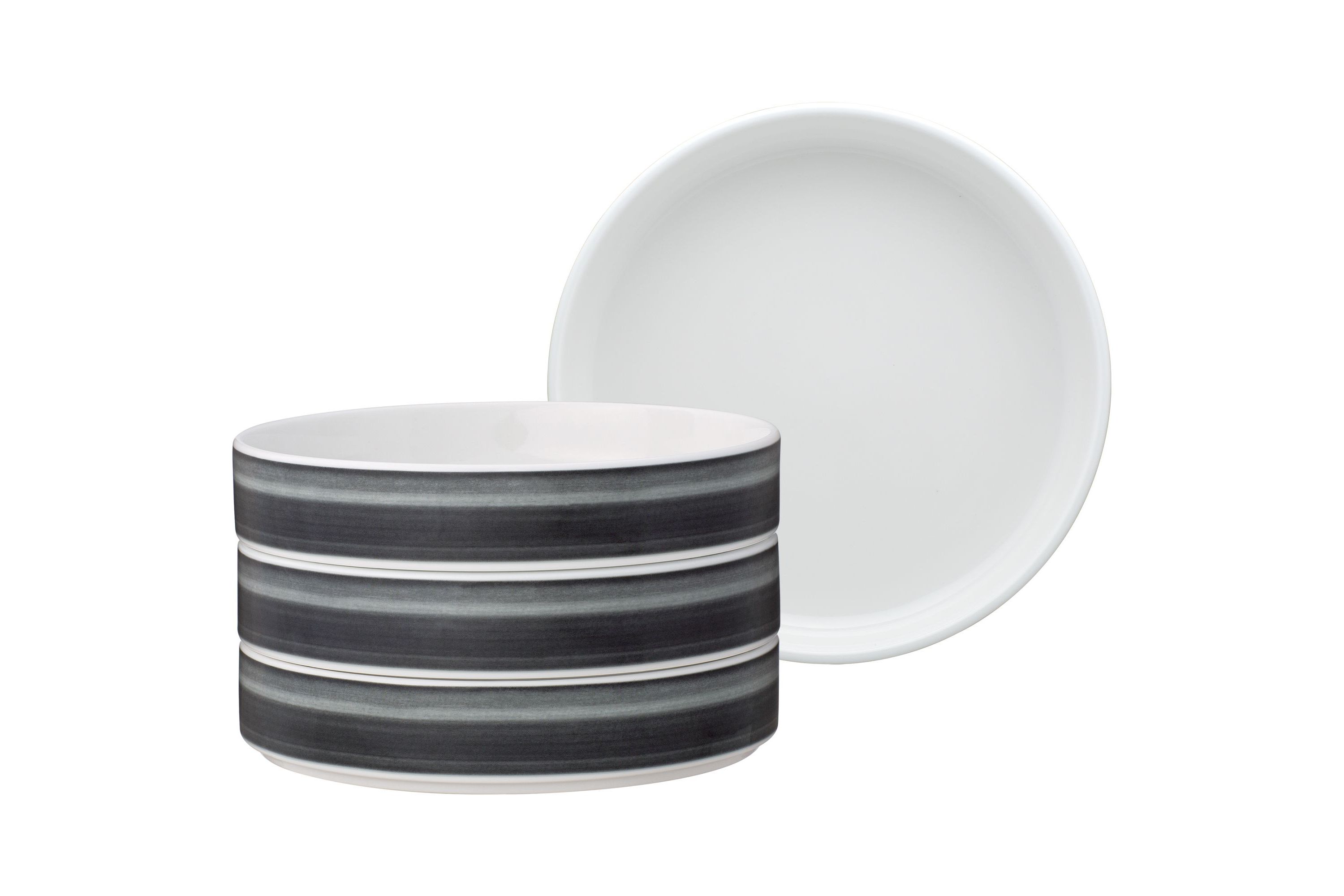 Colorstax Ombre Set Of 4 Stax Deep Plates, 7.5", 12 Oz.