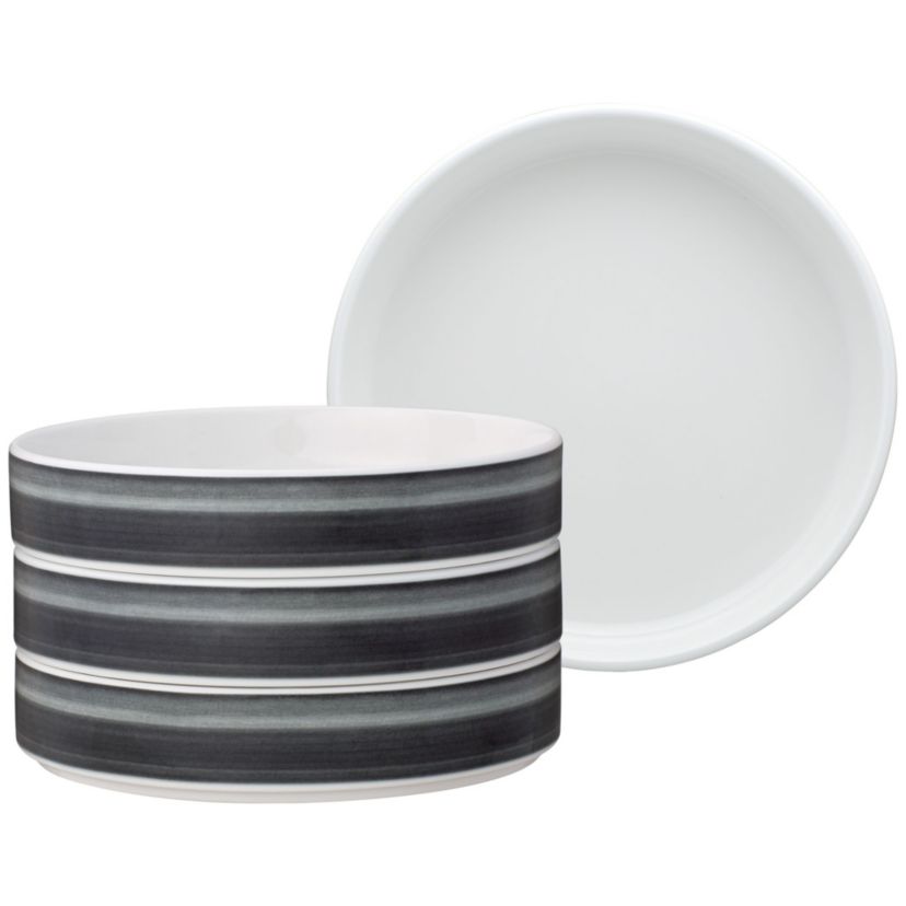 Colorstax Ombre Set Of 4 Stax Deep Plates, 7.5", 12 Oz.