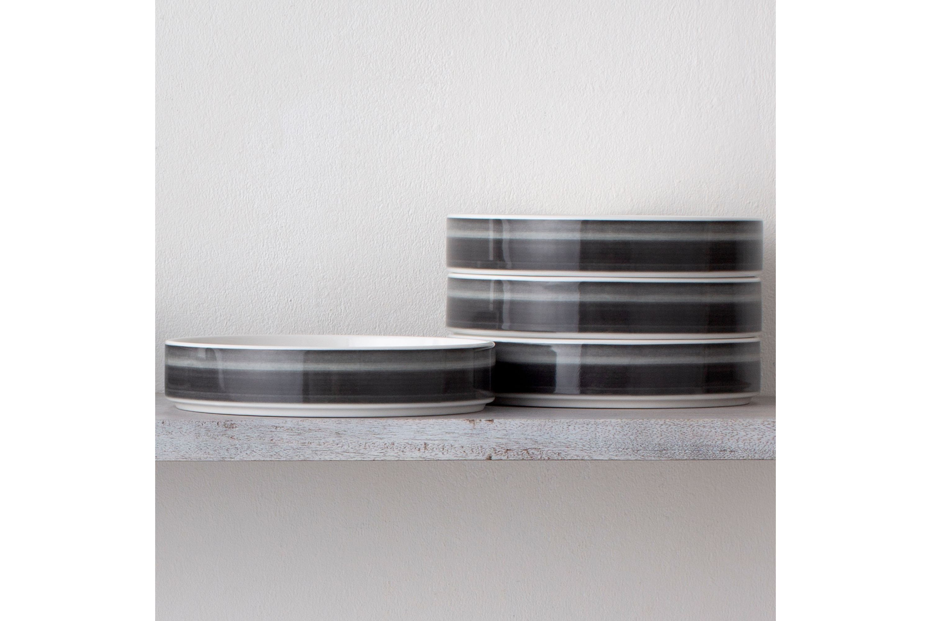 Colorstax Ombre Set Of 4 Stax Deep Plates, 7.5", 12 Oz.