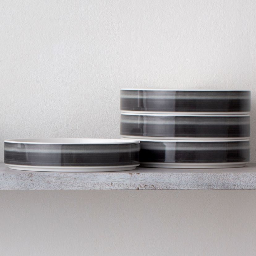 Colorstax Ombre Set Of 4 Stax Deep Plates, 7.5", 12 Oz.