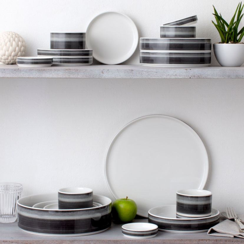 Colorstax Ombre Set Of 4 Stax Deep Plates, 7.5", 12 Oz.