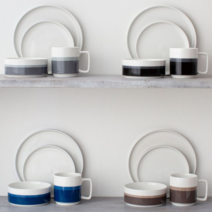 Colorstax Stripe Stax 4-Piece Place Setting, Service for 1