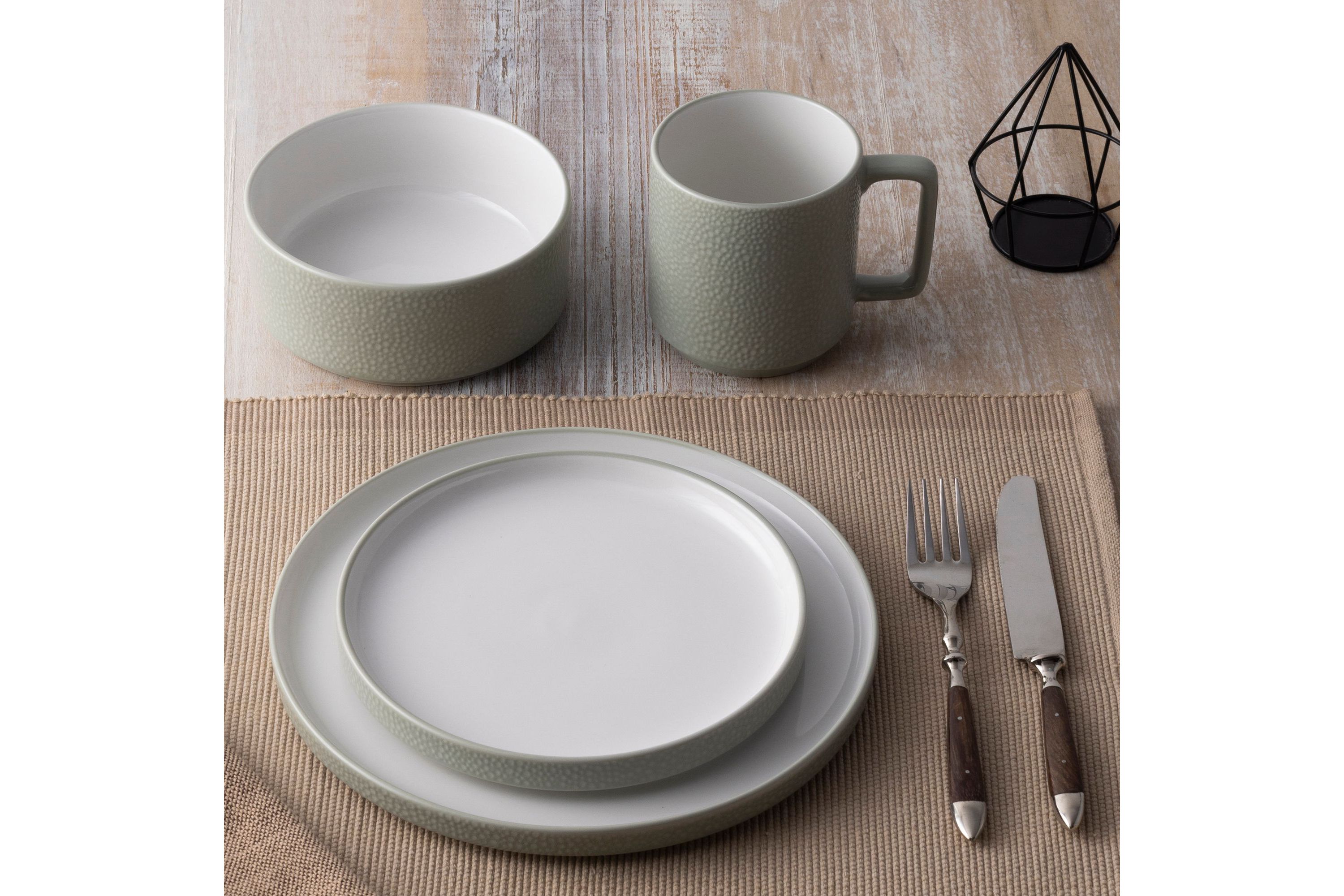 Colortex Stone 4-Piece Place Setting, Service for 1