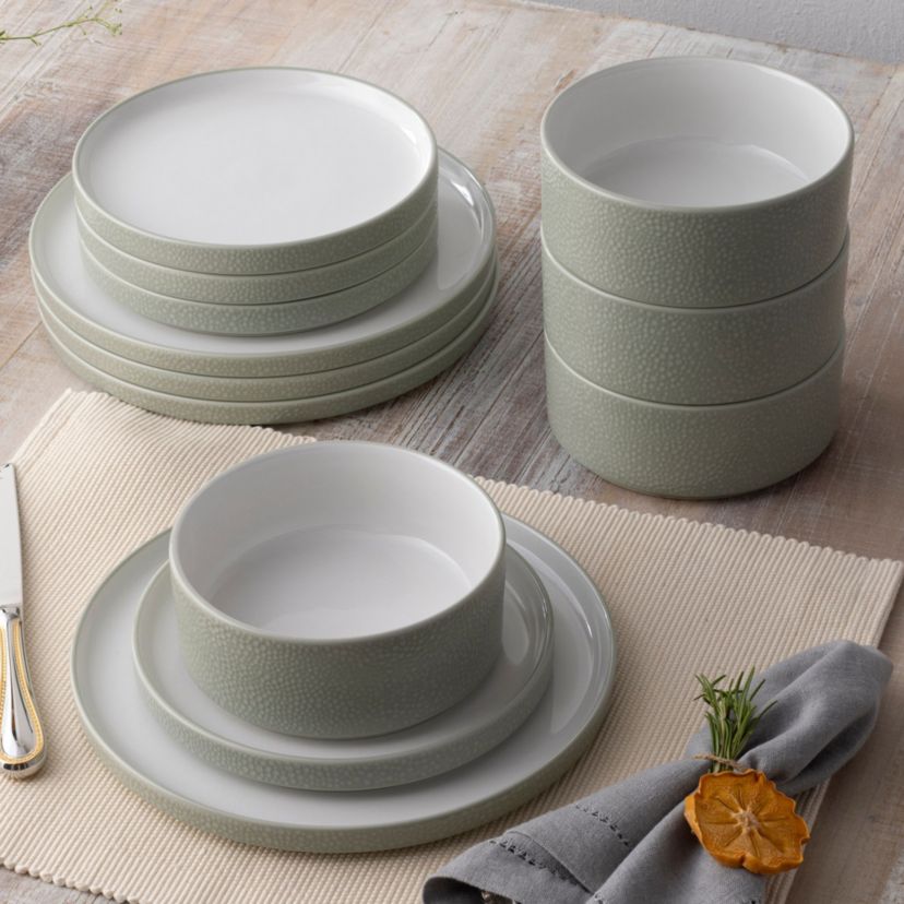 Colortex Stone Set Of 4 Stax Cereal Bowls, 6", 20 Oz.