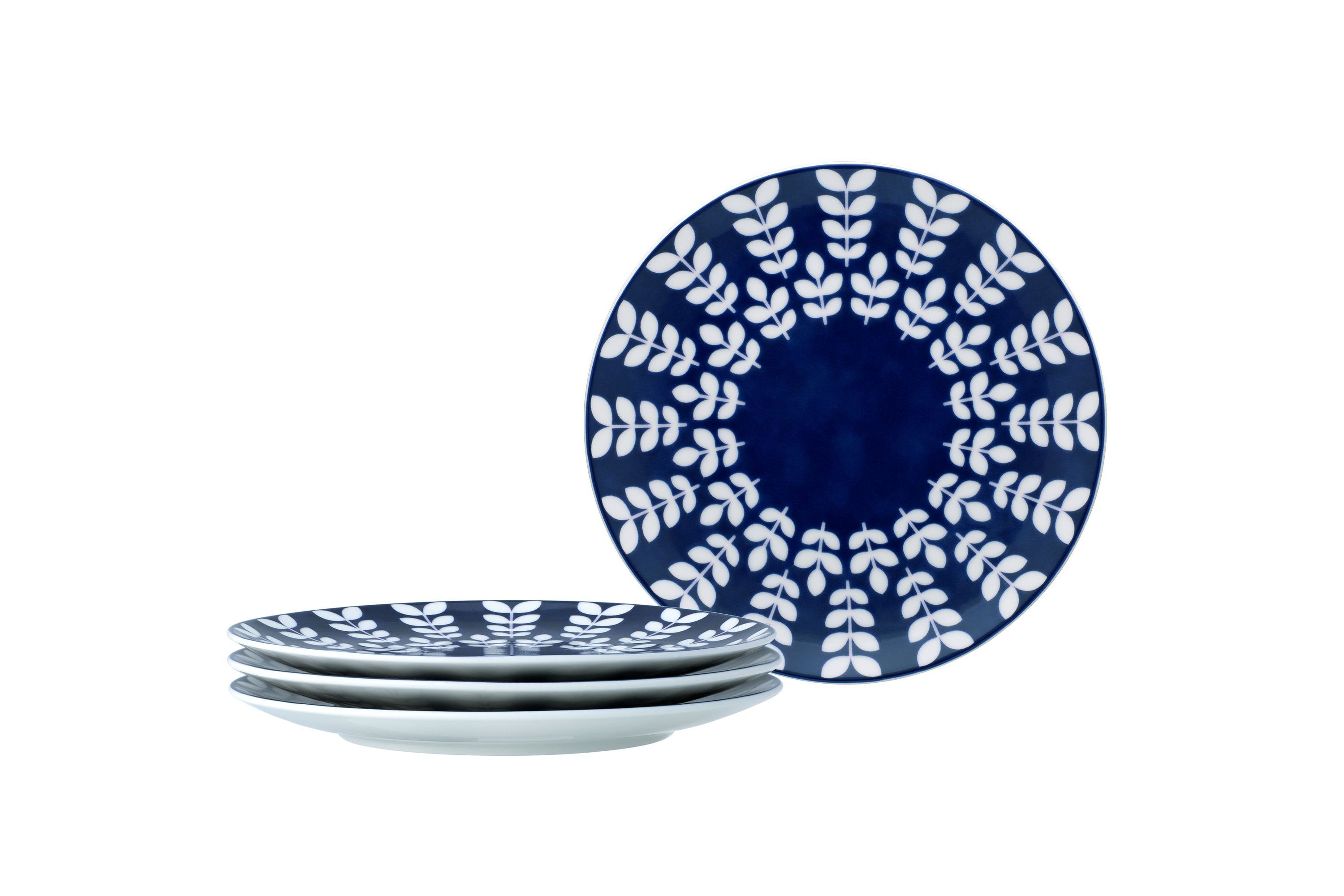 Bluefjord Set Of 4 Coupe Salad Plates, 8-1/4"