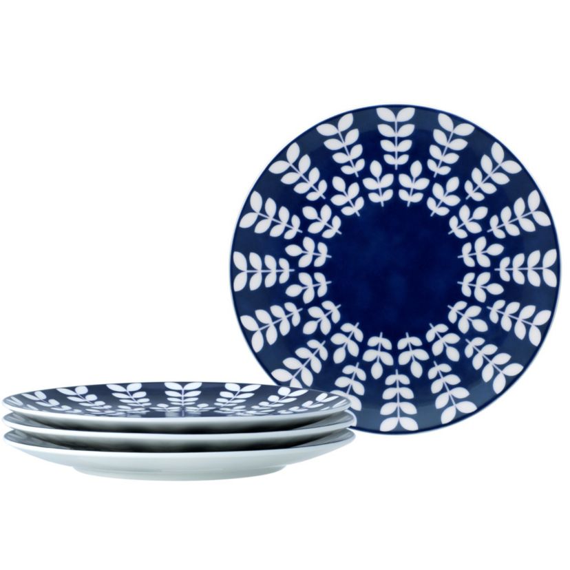 Bluefjord Set Of 4 Coupe Salad Plates, 8-1/4"