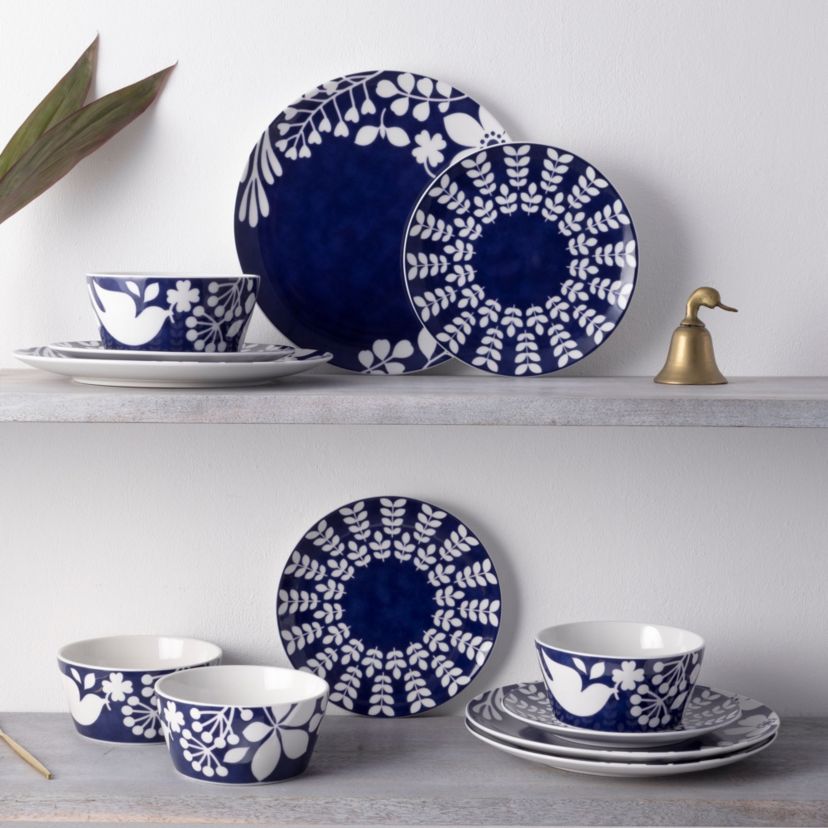 Bluefjord Set Of 4 Coupe Salad Plates, 8-1/4"