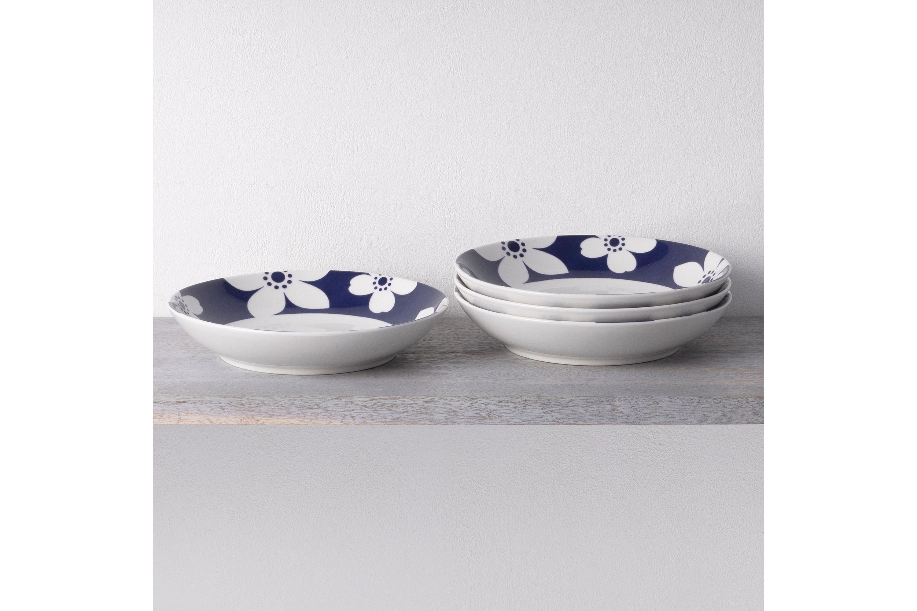 Bluefjord Set Of 4 Pasta Bowls, 9-1/2", 35 Oz.