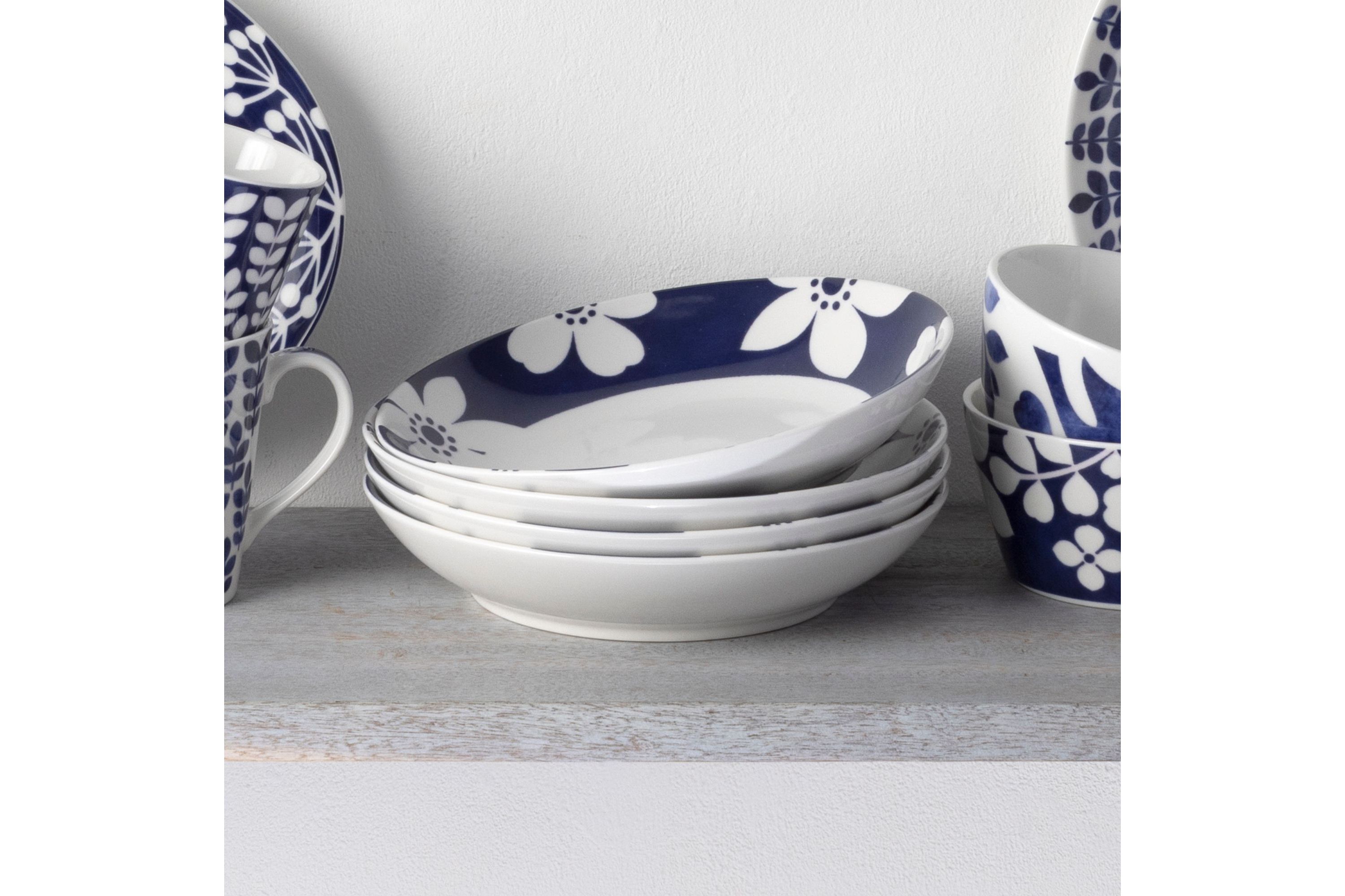 Bluefjord Set Of 4 Pasta Bowls, 9-1/2", 35 Oz.