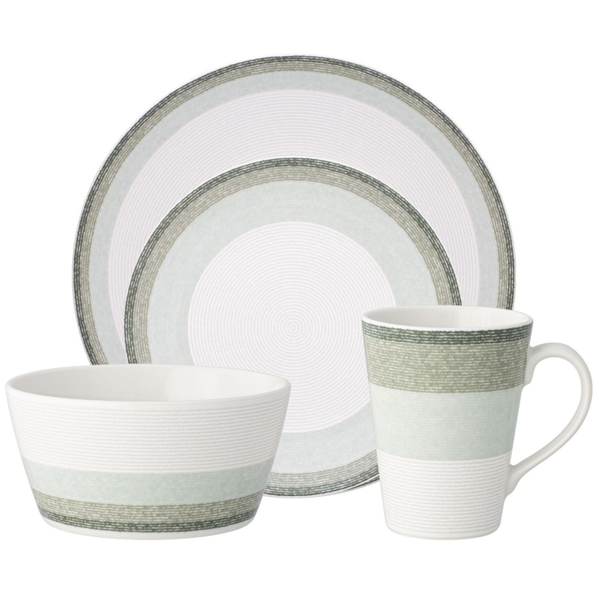 Colorscapes Layers 4-Piece Coupe Place Setting, Service for 1
