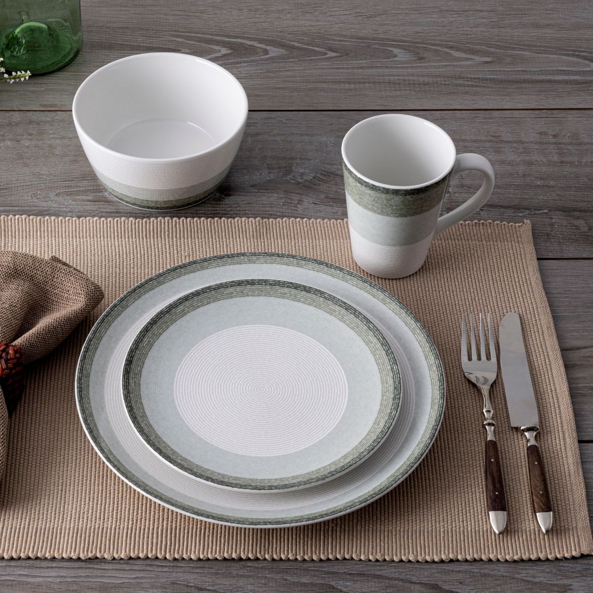 Colorscapes Layers 4-Piece Coupe Place Setting, Service for 1
