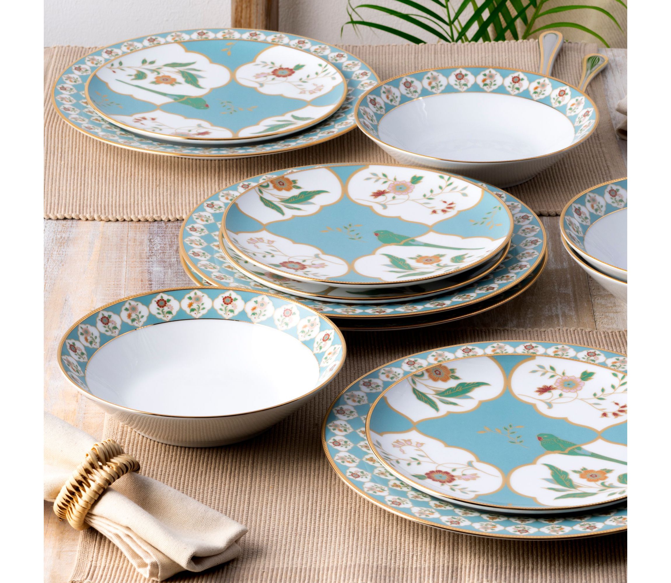 Lodis Morning 12-Piece Dinnerware Set, Service for 4
