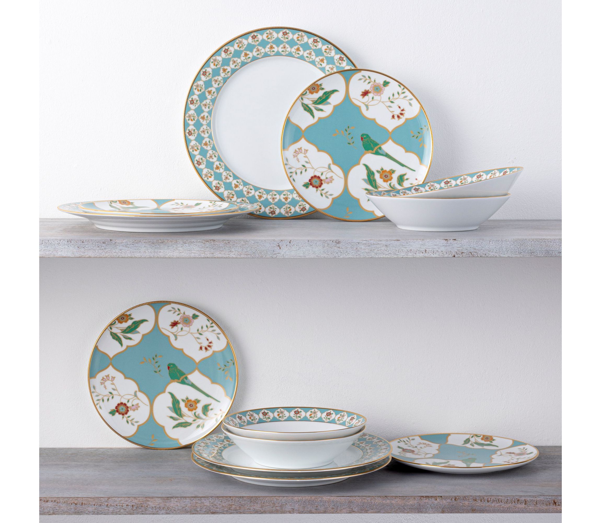 Lodis Morning 12-Piece Dinnerware Set, Service for 4