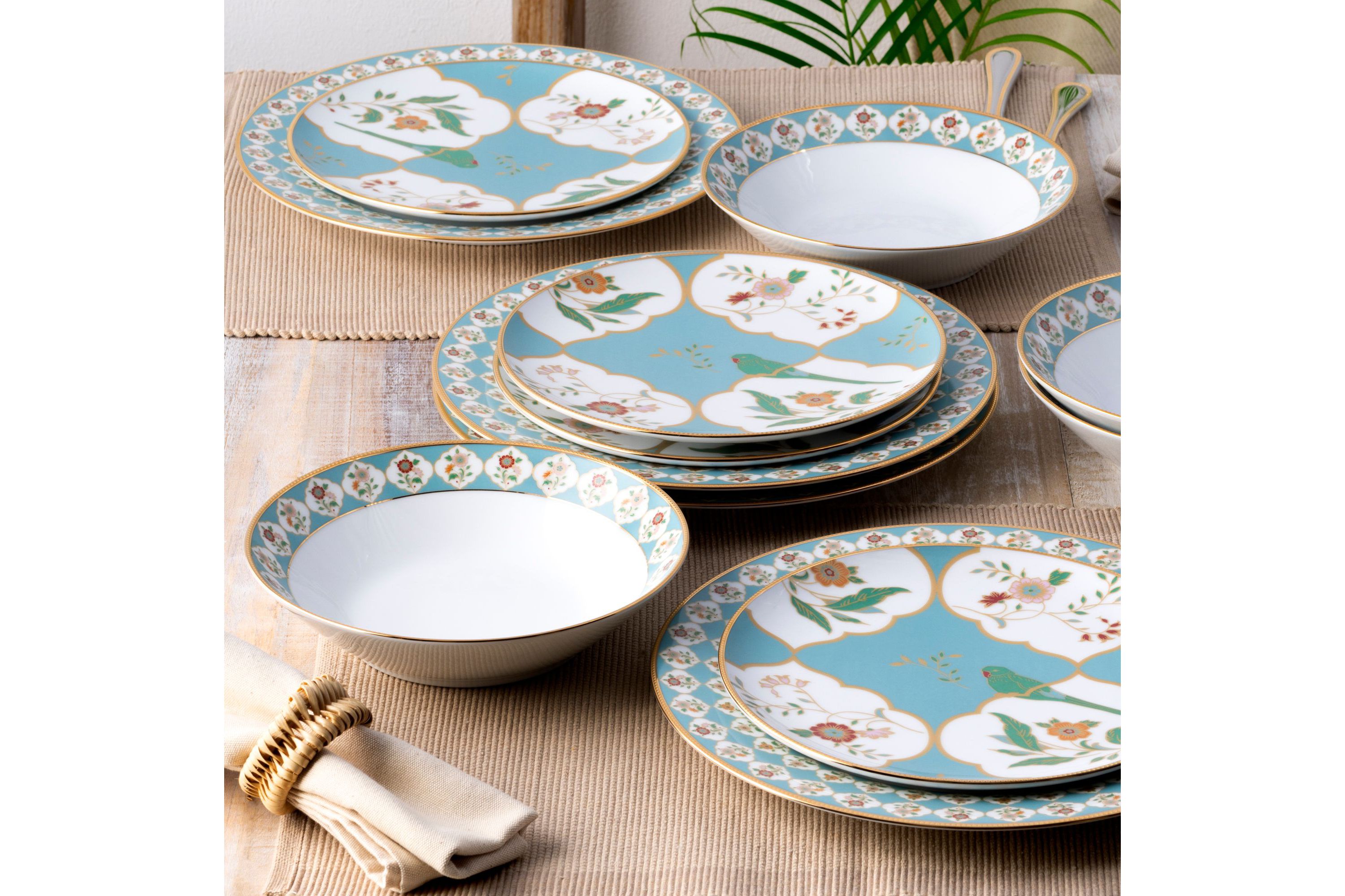 Lodis Morning Set Of 4 Coupe Salad Plates, 8 1/4"