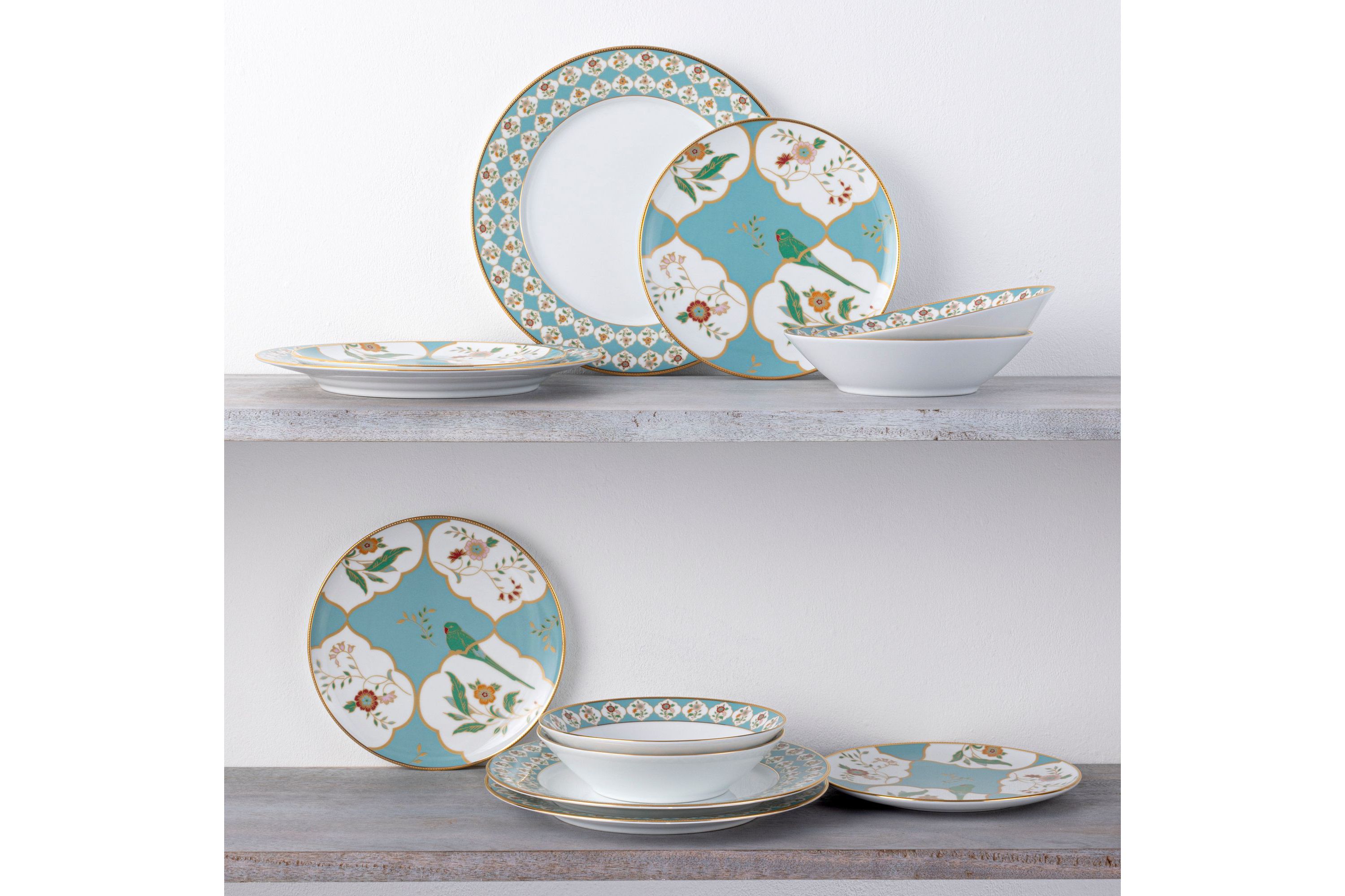 Lodis Morning Set Of 4 Coupe Salad Plates, 8 1/4"