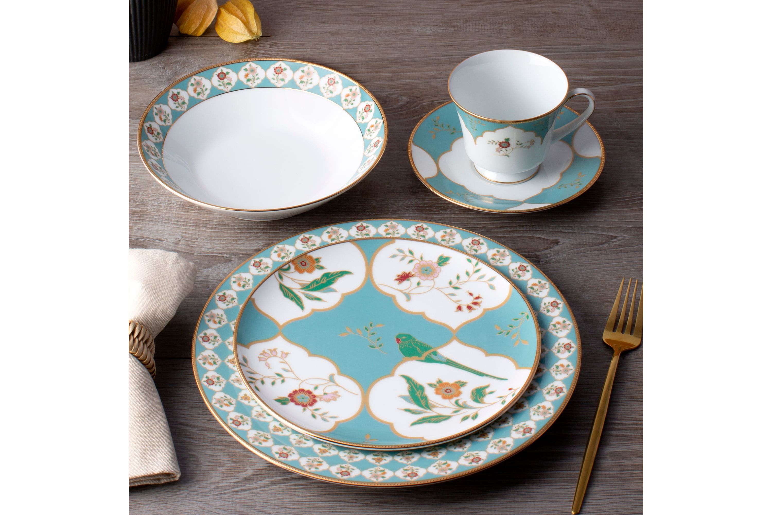 Lodis Morning Set Of 4 Coupe Salad Plates, 8 1/4"