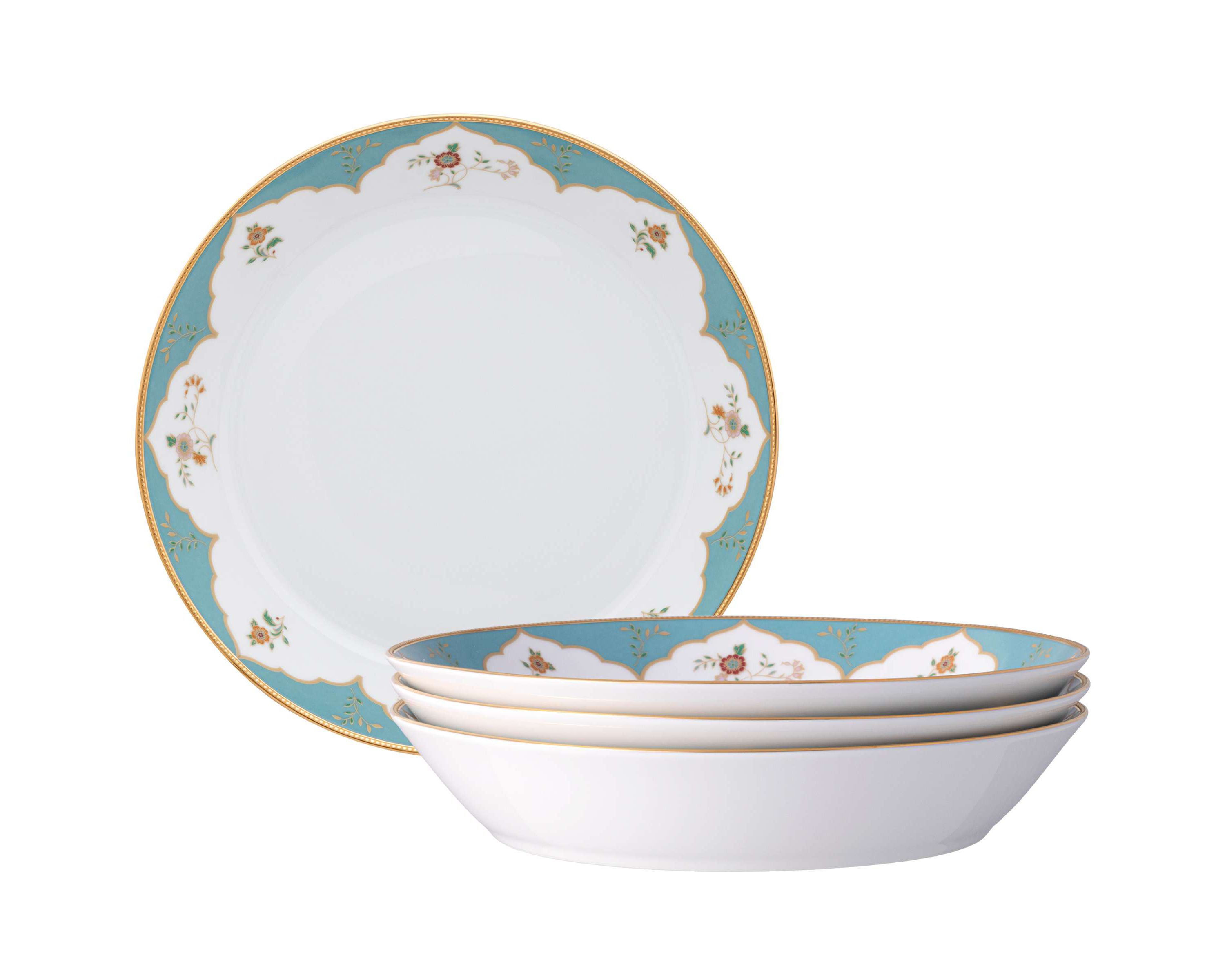 Lodis Morning Set of 4 Coupe Dinner Bowls, 9-3/4", 43 oz.