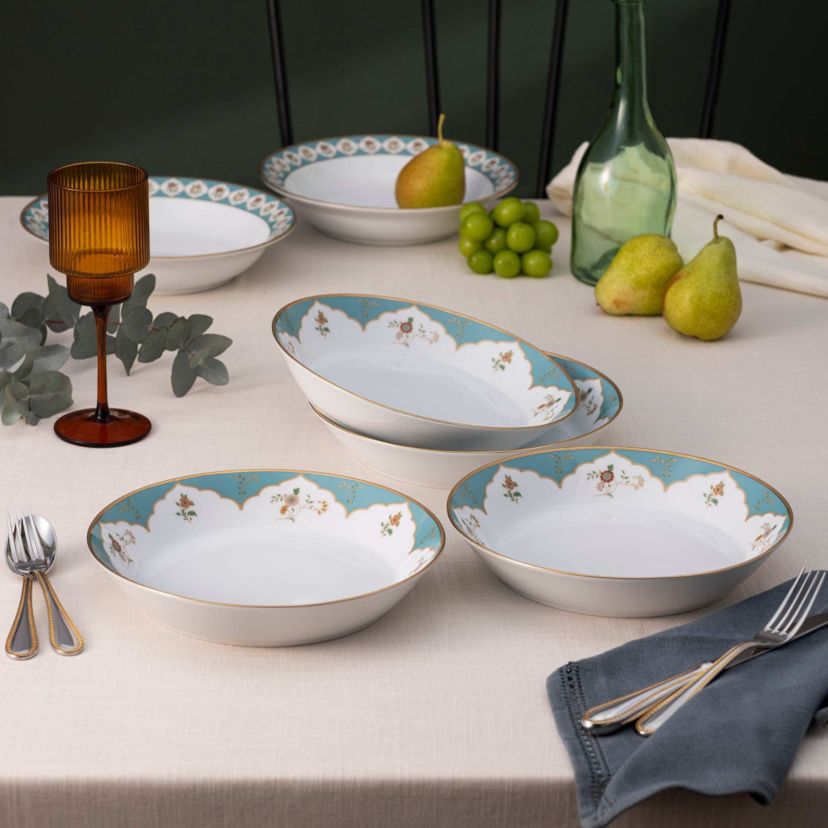Lodis Morning Set of 4 Coupe Dinner Bowls, 9-3/4", 43 oz.