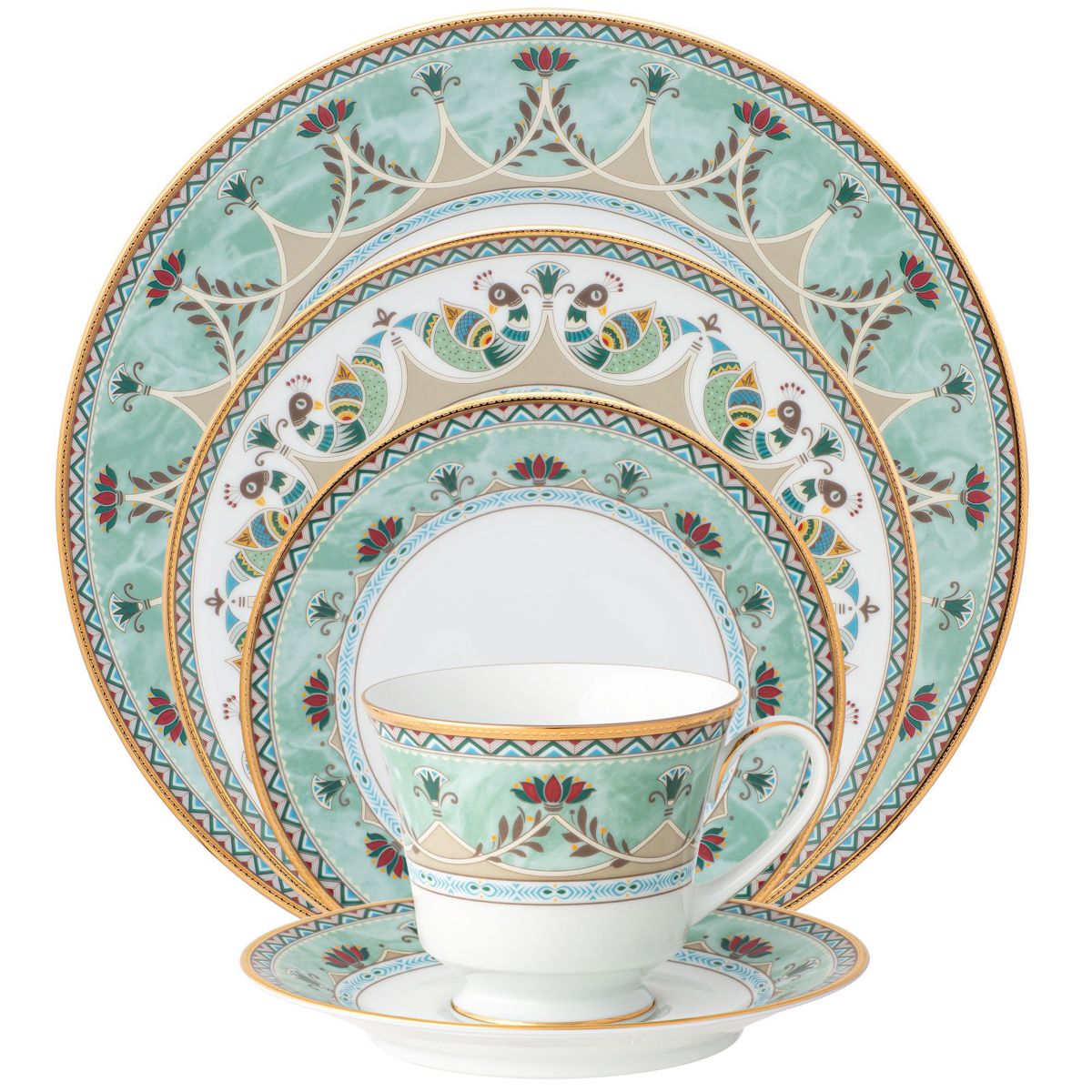 Serene Garden 5-Piece Place Setting, Service for 1