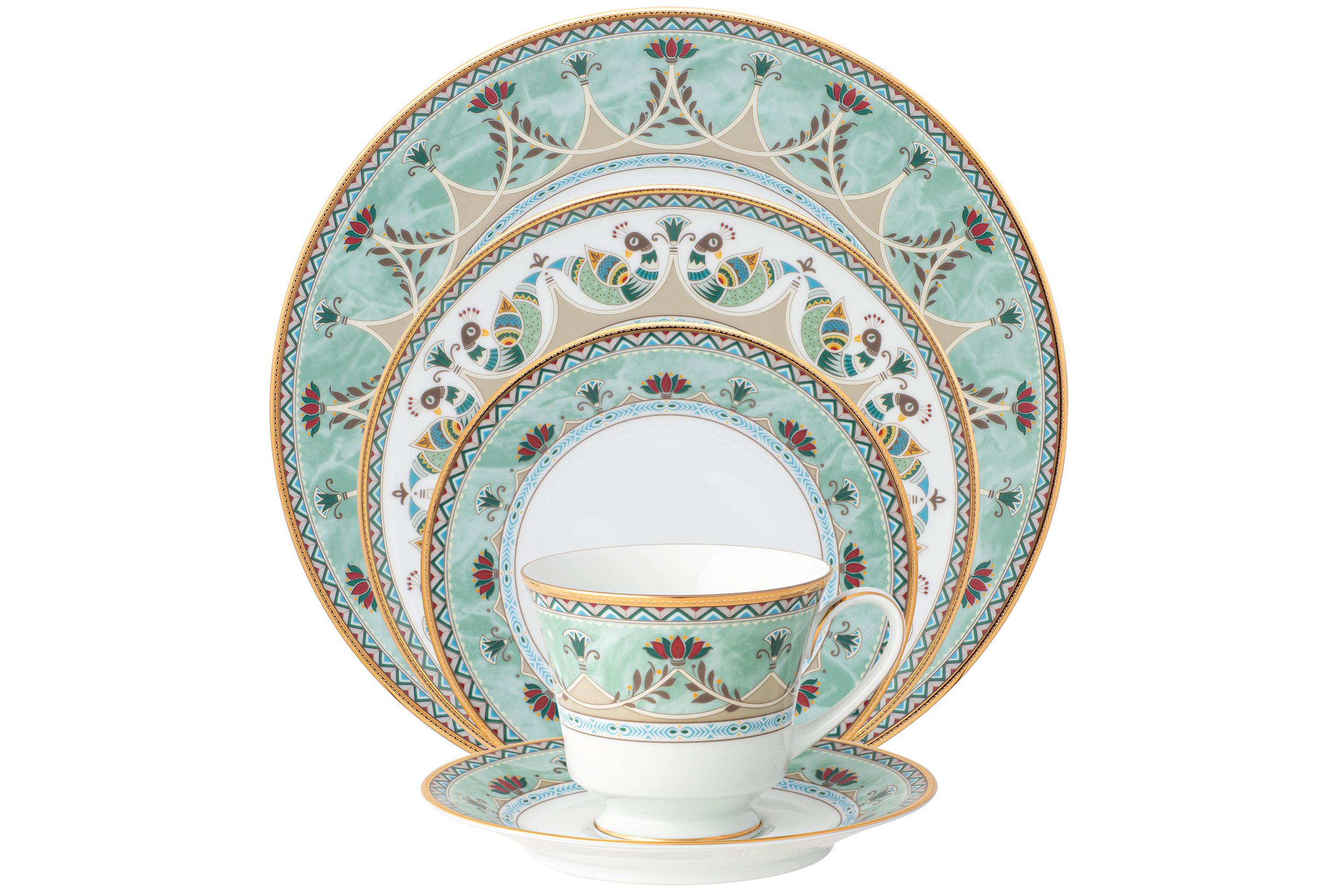 Serene Garden 5-Piece Place Setting, Service for 1