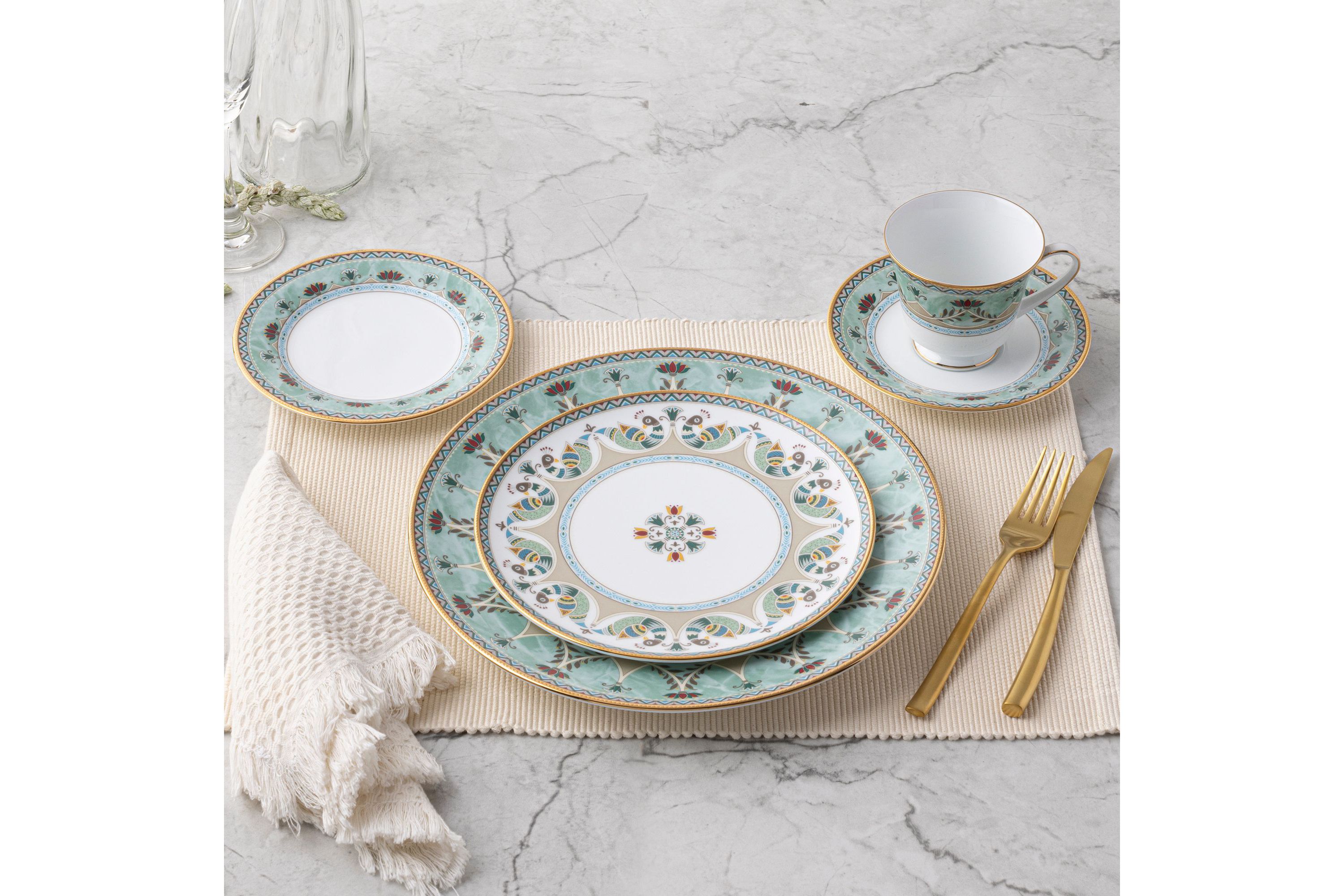 Serene Garden 5-Piece Place Setting, Service for 1
