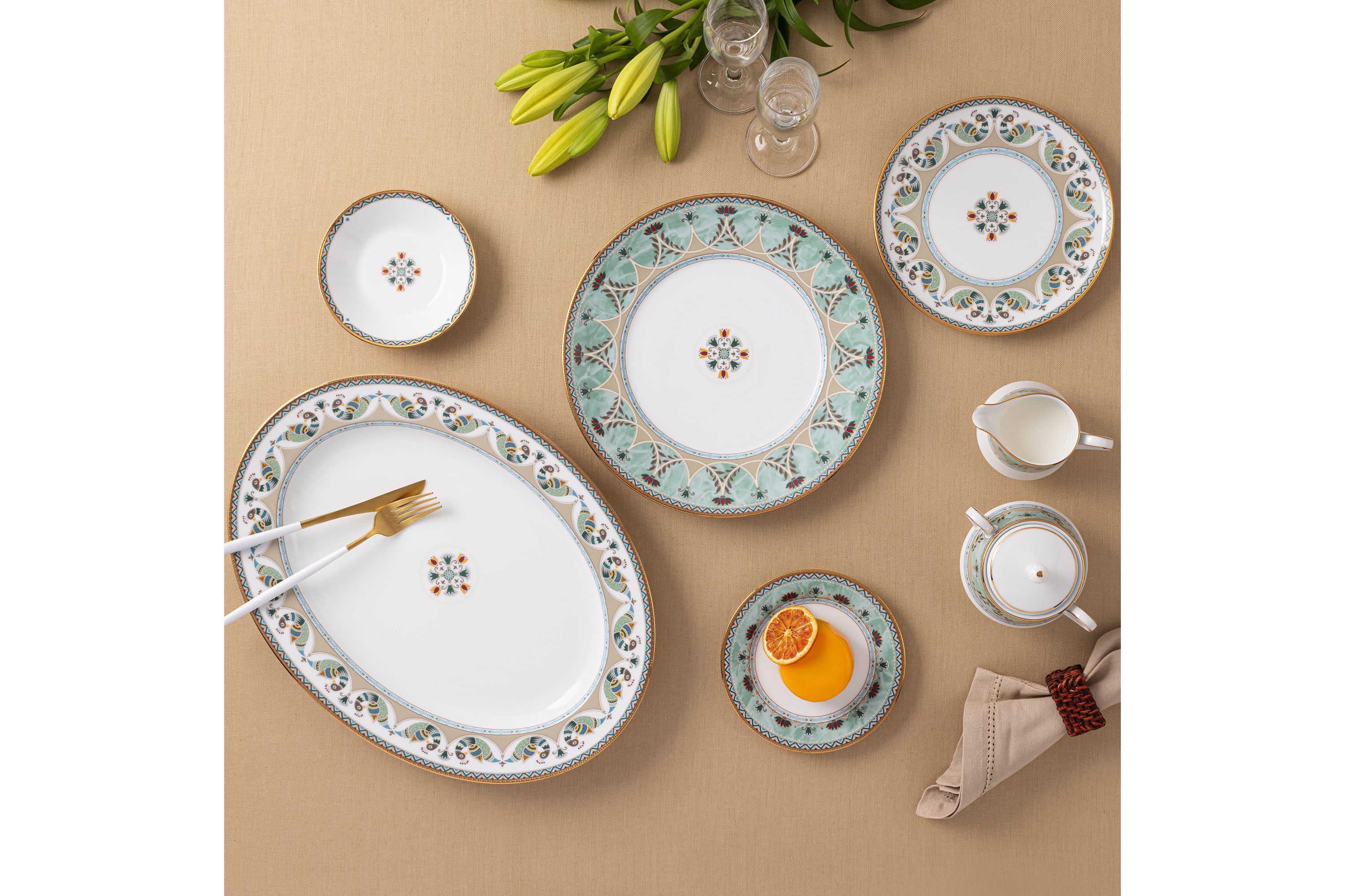 Serene Garden 5-Piece Place Setting, Service for 1