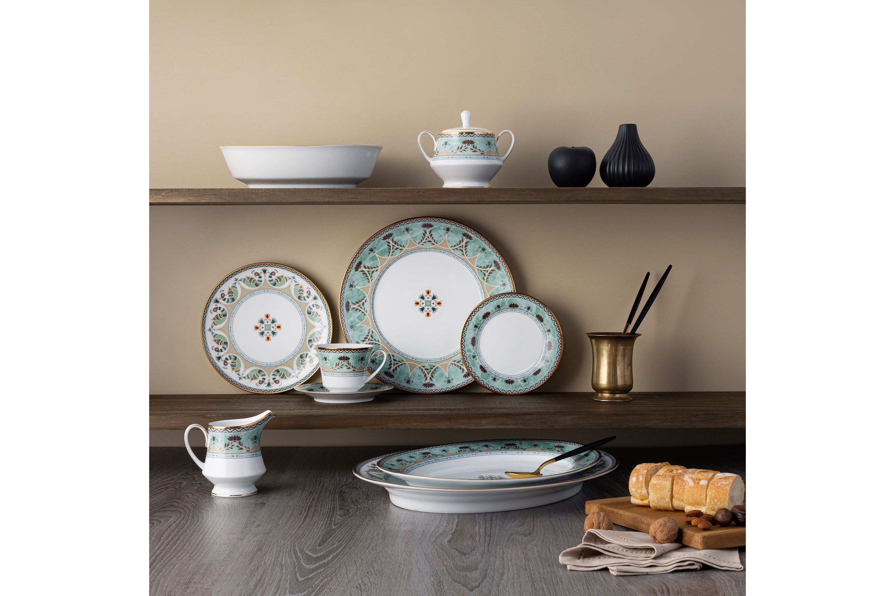 Serene Garden 5-Piece Place Setting, Service for 1