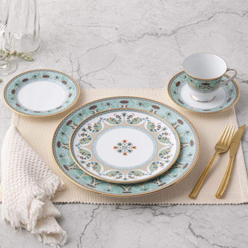 Serene Garden Set Of 4 Saucers, 6"