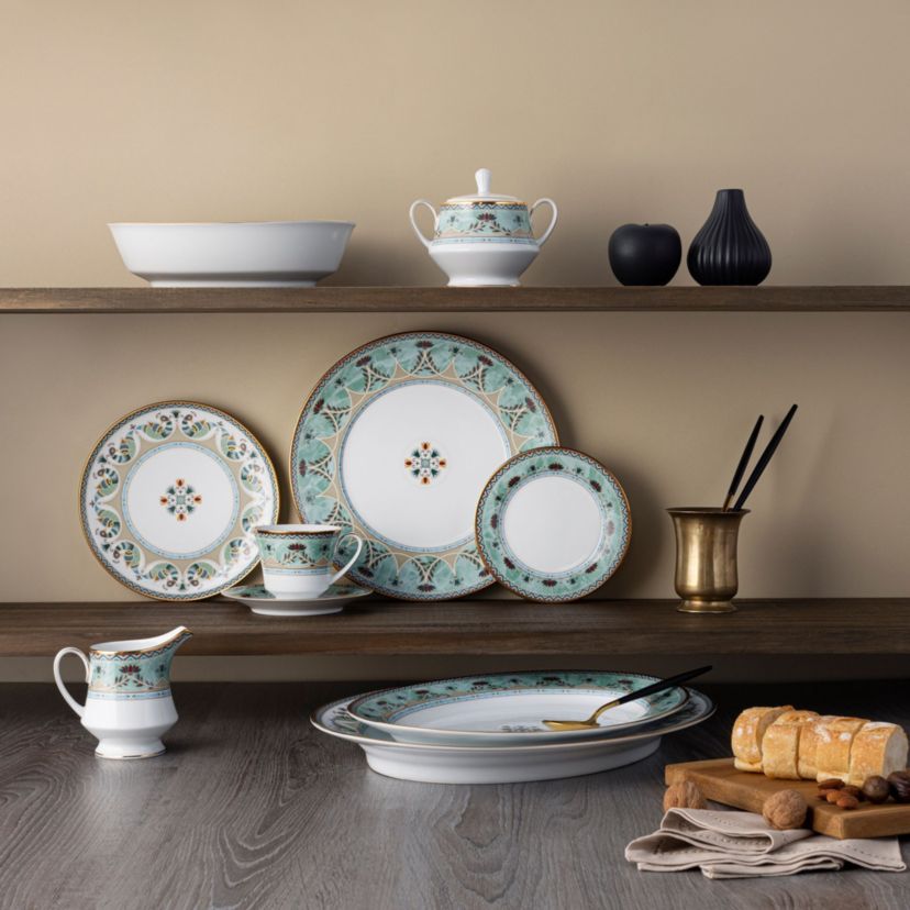 Serene Garden Set Of 4 Saucers, 6"