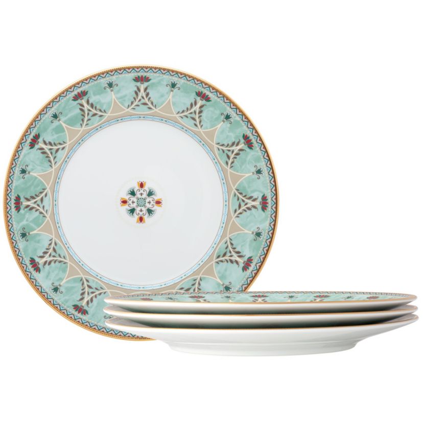 Serene Garden Set Of 4 Dinner Plates, 10-1/2"