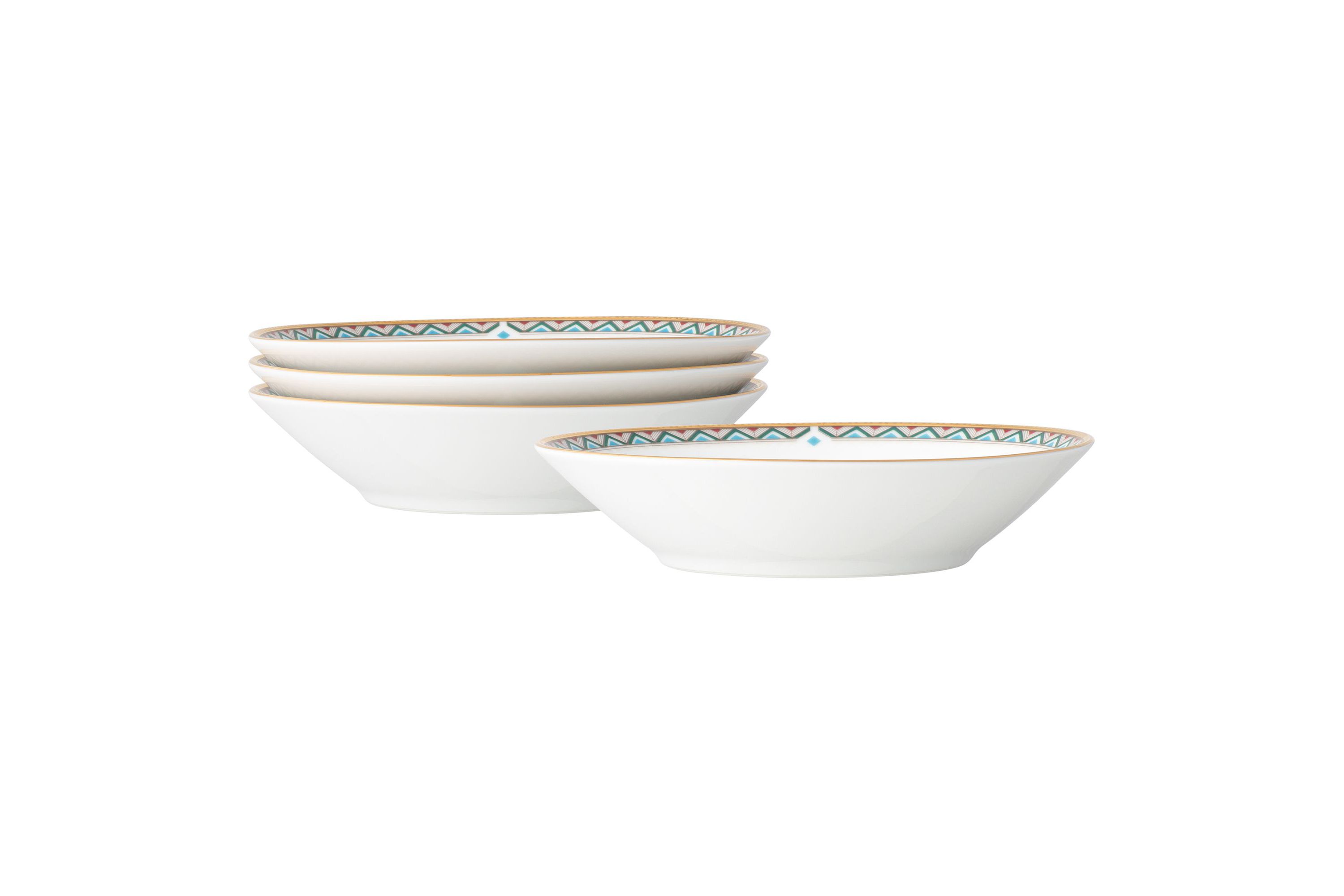 Serene Garden Set Of 4 Fruit Bowls, 5", 6 Oz.