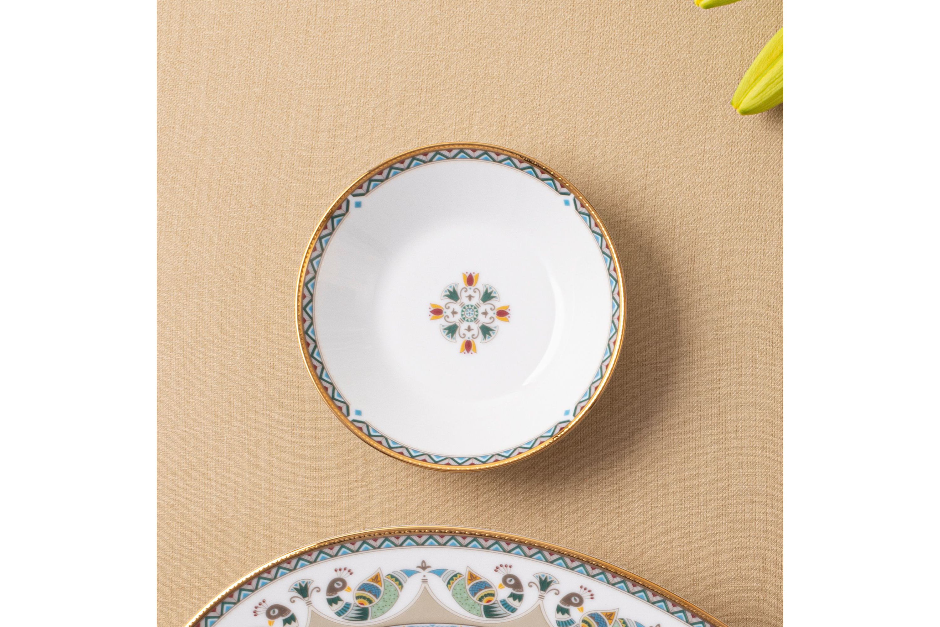 Serene Garden Set Of 4 Fruit Bowls, 5", 6 Oz.