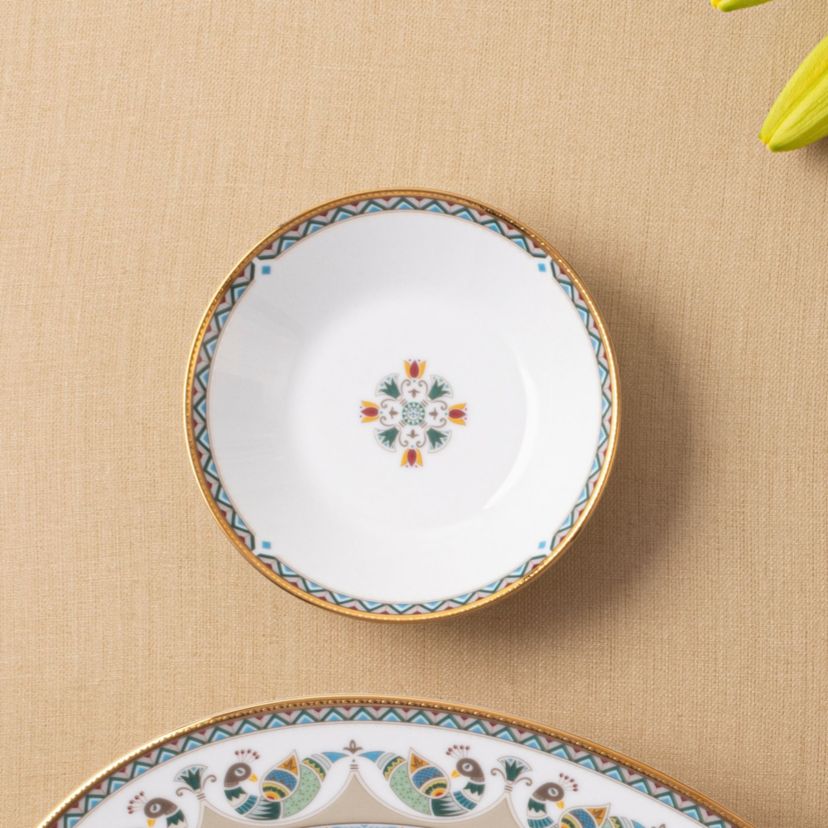 Serene Garden Set Of 4 Fruit Bowls, 5", 6 Oz.