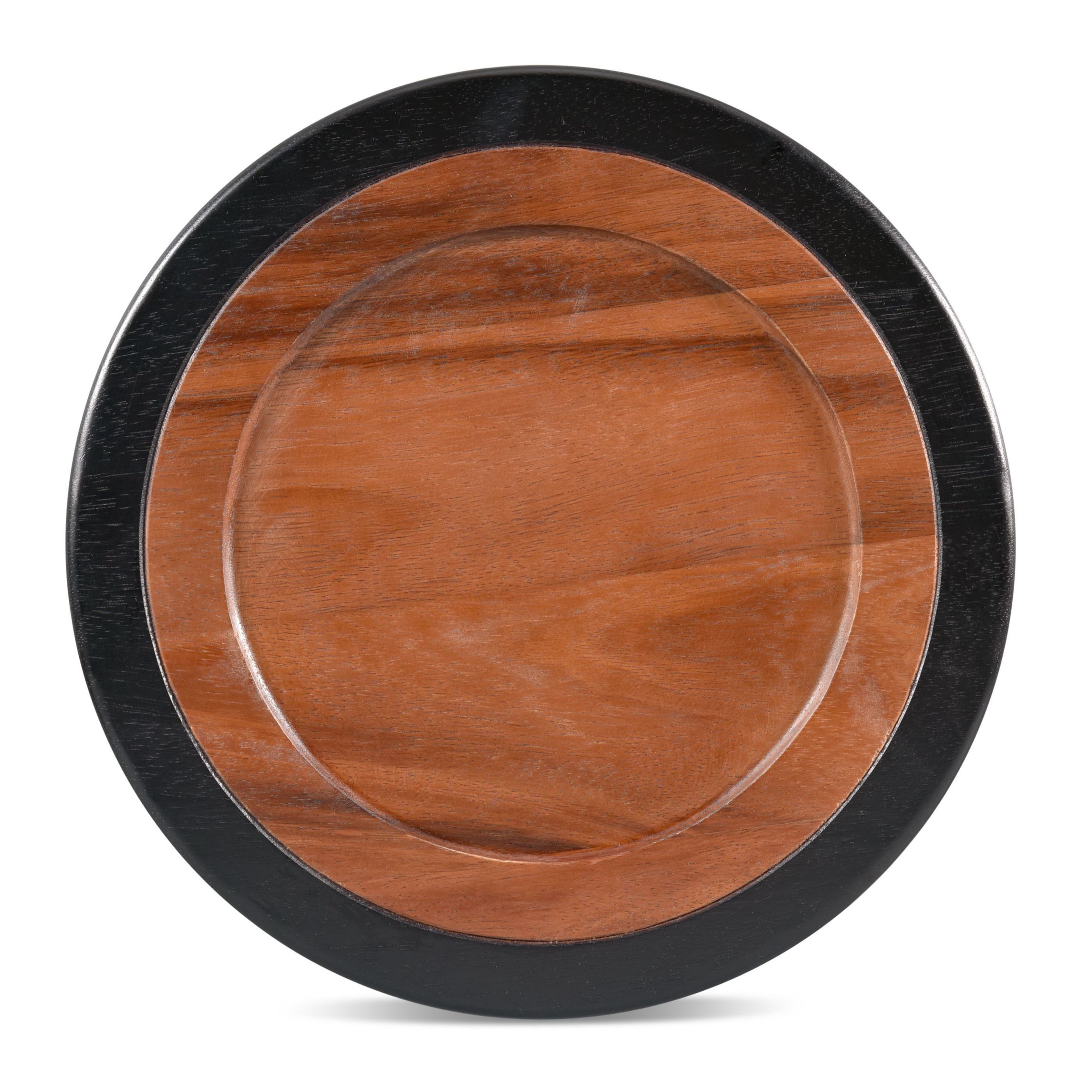 Kona Wood Round Charger, 13"