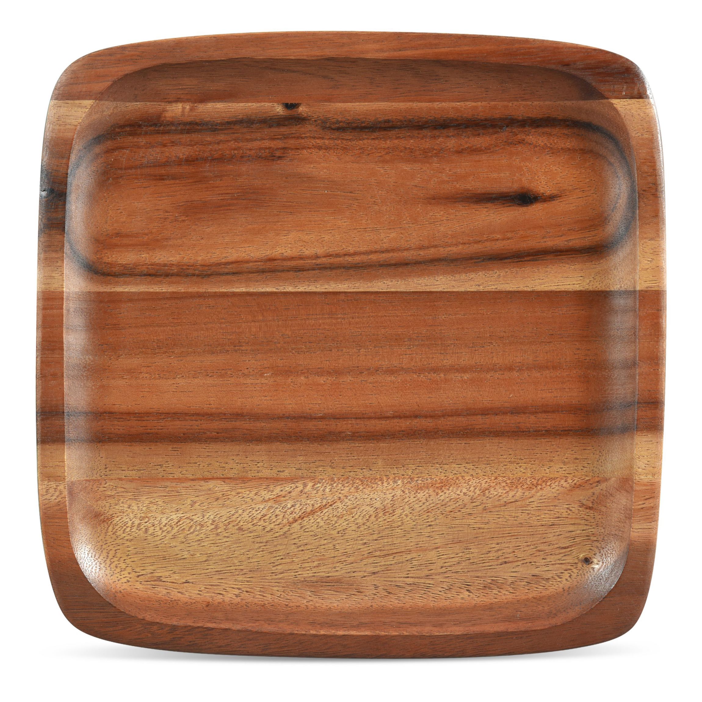 Kona Wood Square Plate, 12"