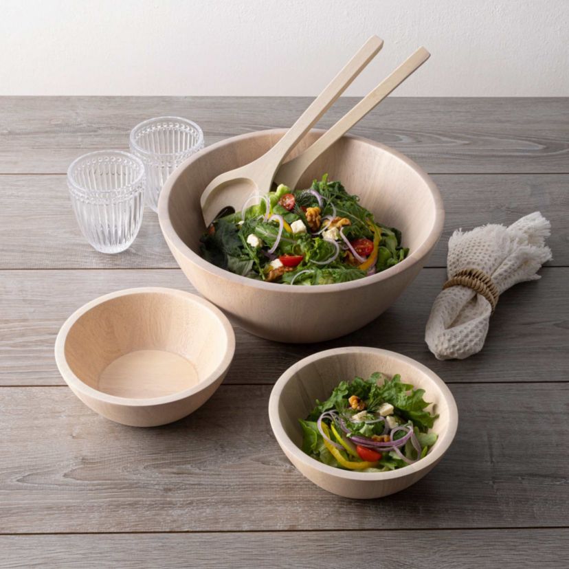 Hammock Wood Large Bowl, 12", 120 oz.