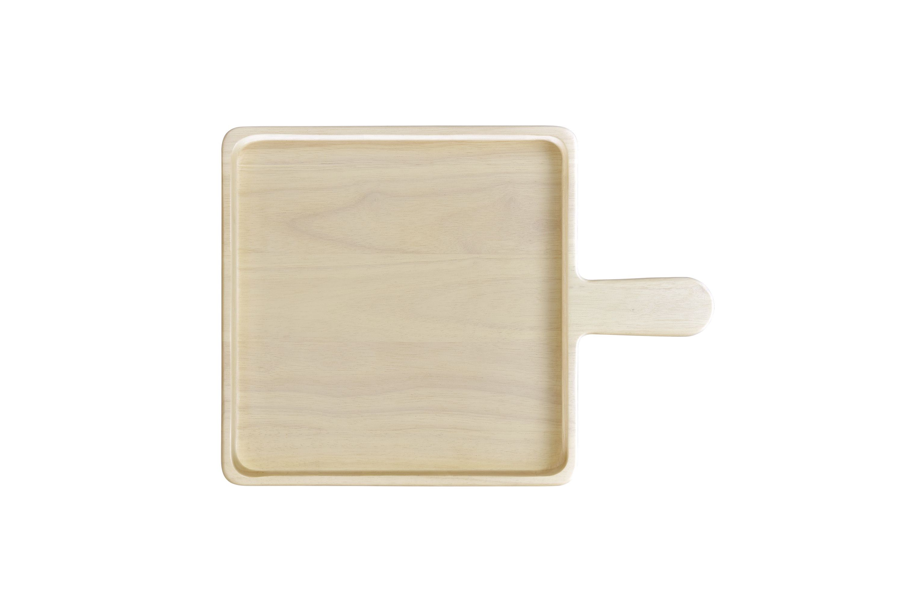Hammock Wood Square Platter, 12"