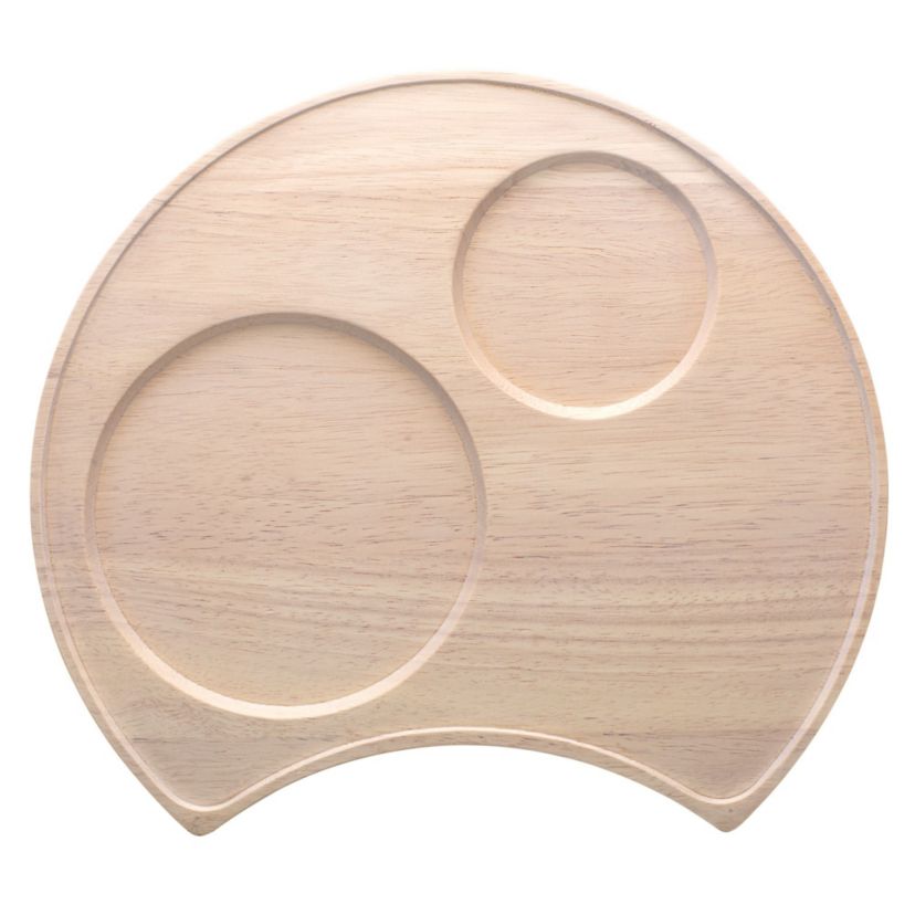 Hammock Wood Crescent Serving Tray 13"